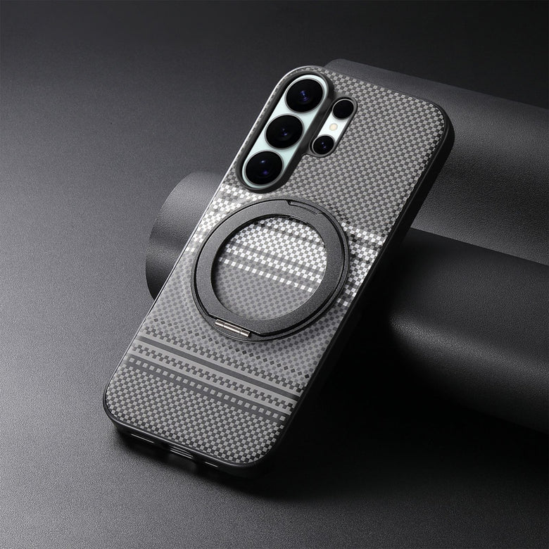 Case Diseño Fibra Con Parante Giratorio Galaxy S26 Ultra (Magsafe)