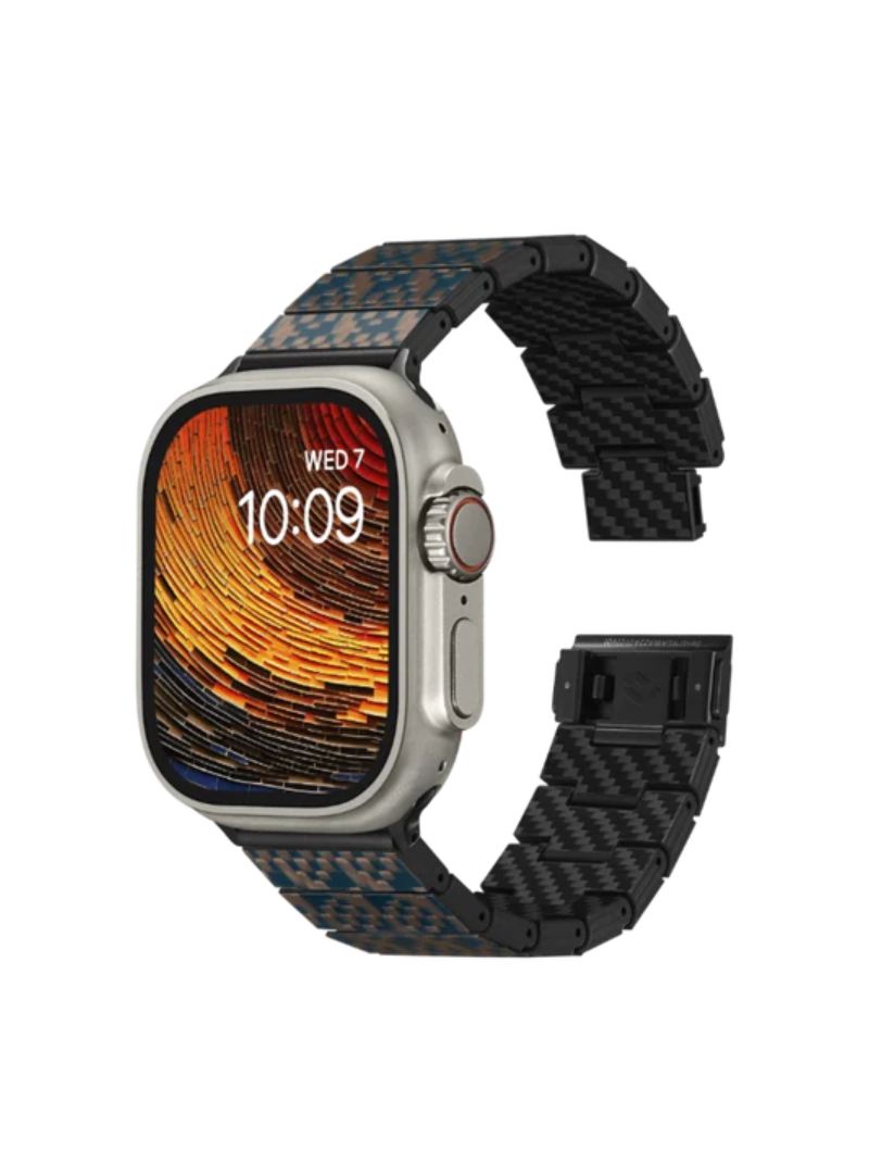 Correa Pitaka Fibra de Carbono Genuino Apple Watch Stairs - Dreamland ChromaCarbon