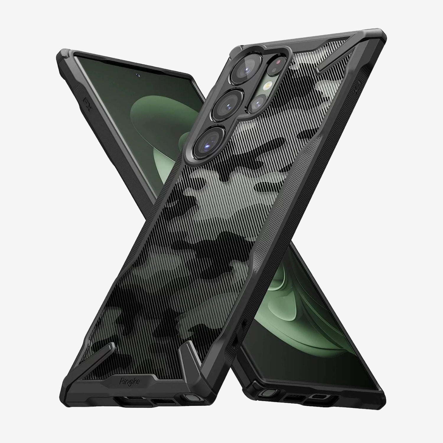 Case Fusion-X Design Galaxy S23 Ultra - Camo Black