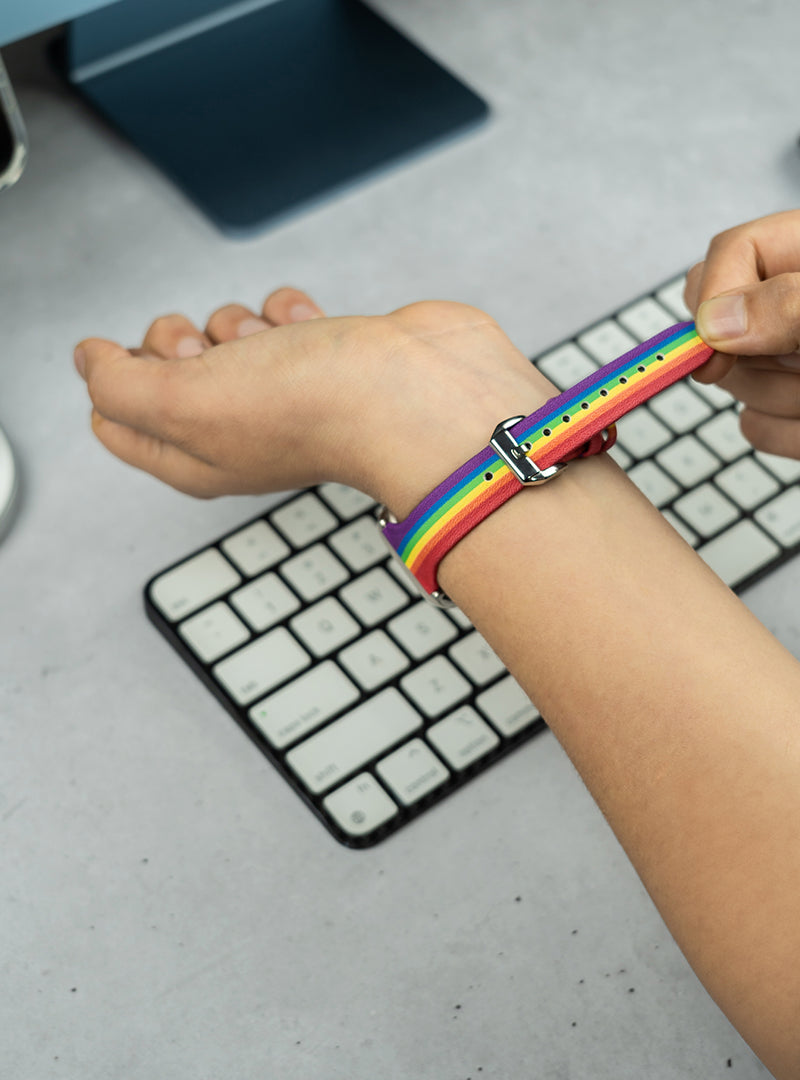 Correa De Cuero Genuino para Apple Watch - Pride Edition