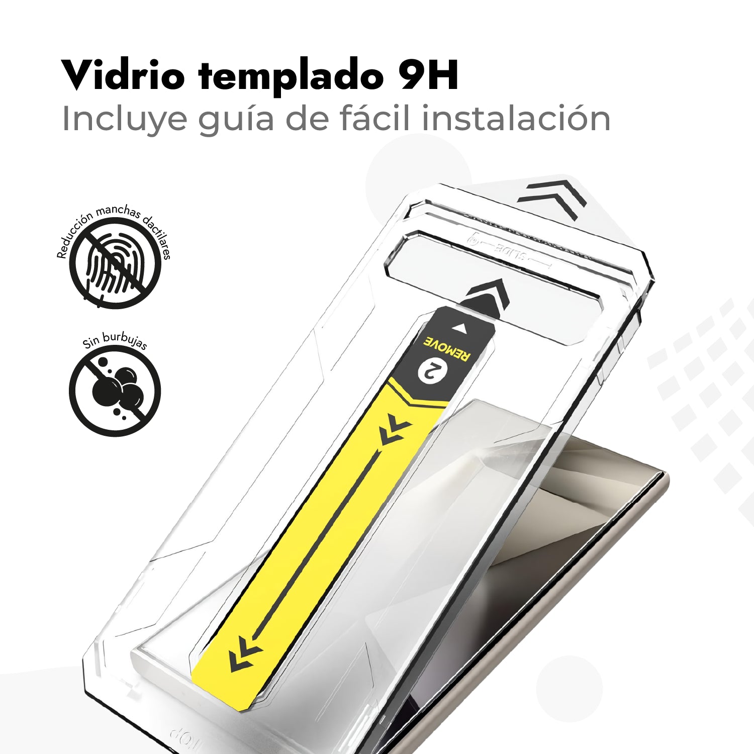 Tripack Case Stand + Vidrio Templado 9H + Protector de cámaras - Galaxy S24 Ultra