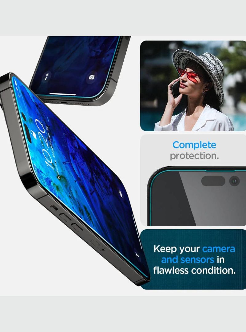 Spigen Protector de Pantalla EZ FIT GLAS.tR para iPhone 14 Pro Max Screen ( 2Pack )