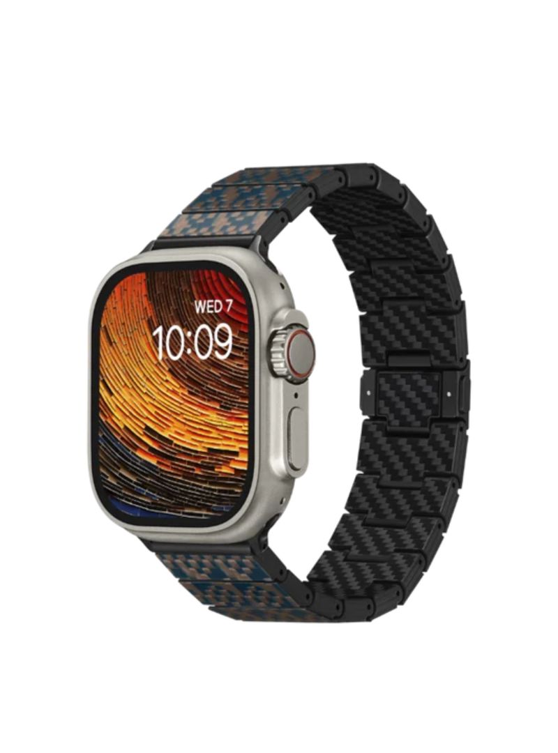 Correa Pitaka Fibra de Carbono Genuino Apple Watch Stairs - Dreamland ChromaCarbon