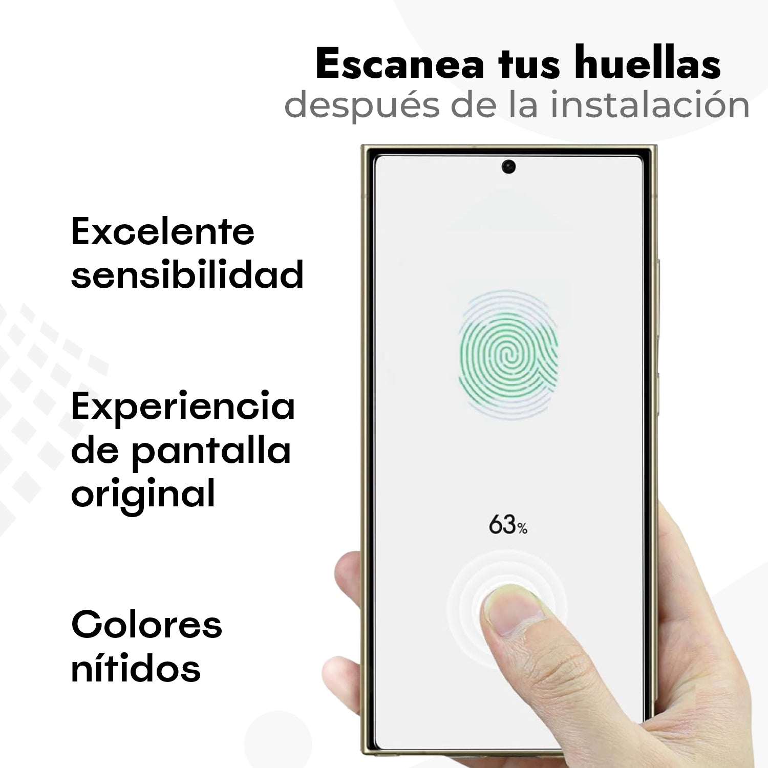 Tripack Case Stand + Vidrio Templado 9H + Protector de cámaras - Galaxy S24 Ultra