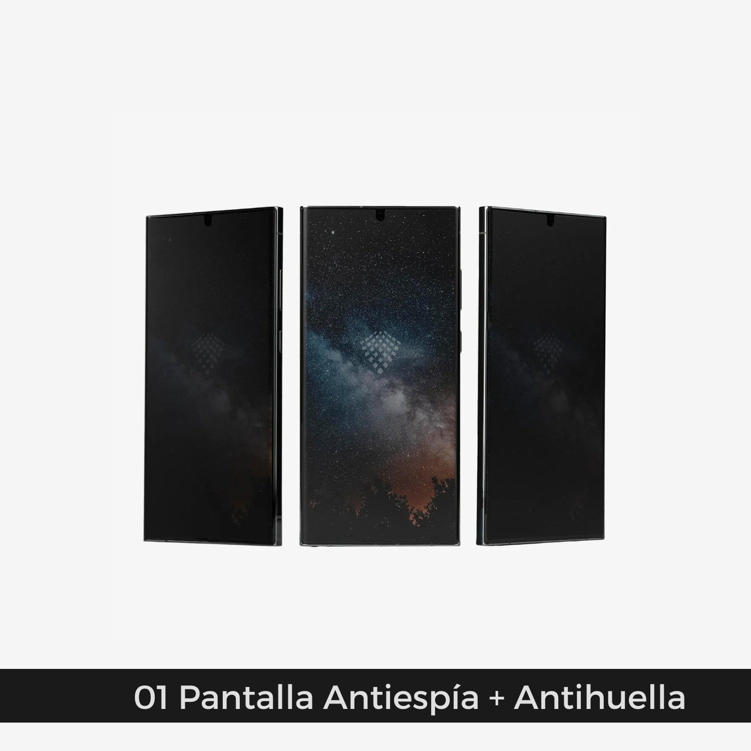 Case Spigen Optik + Mica Antiespía + Antihuellas