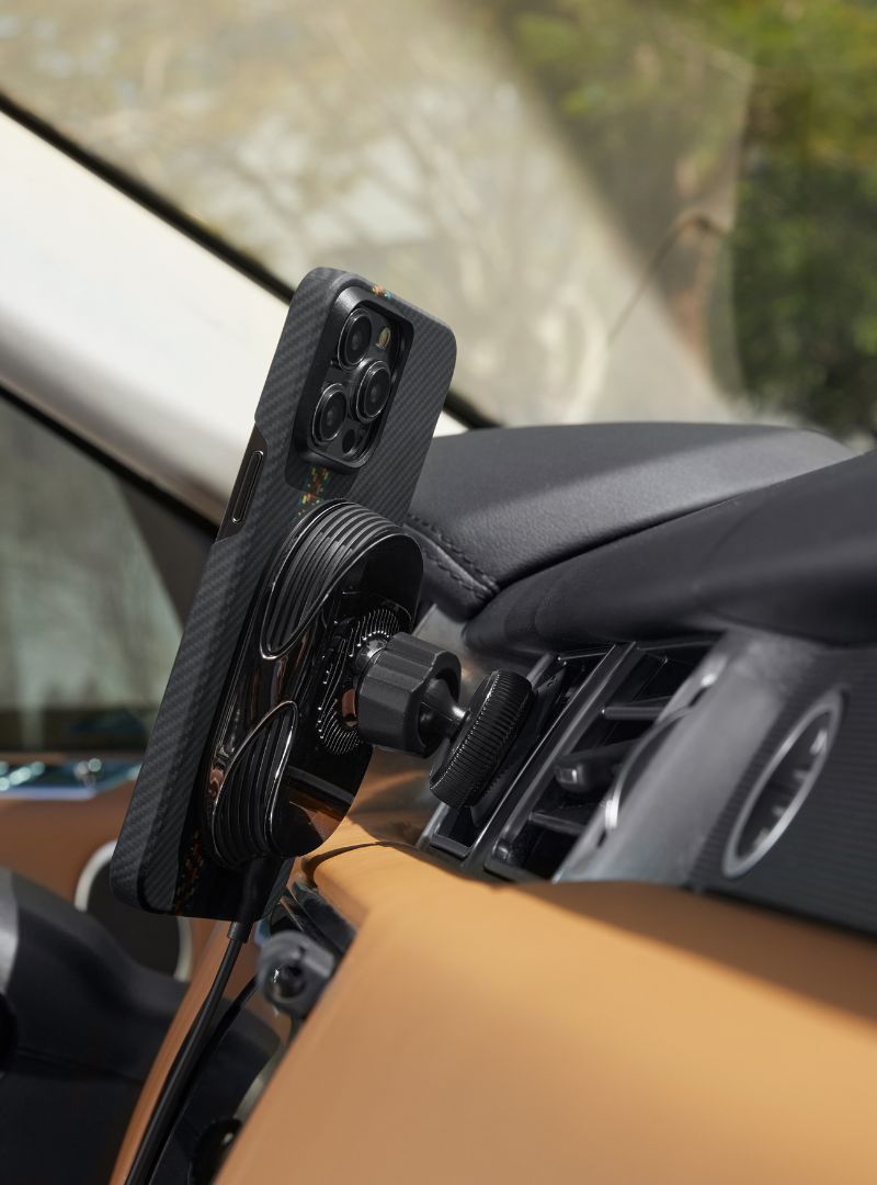 Cargador Inalámbrico de Auto Pitaka MagEZ Car Mount Pro 2 Qi2