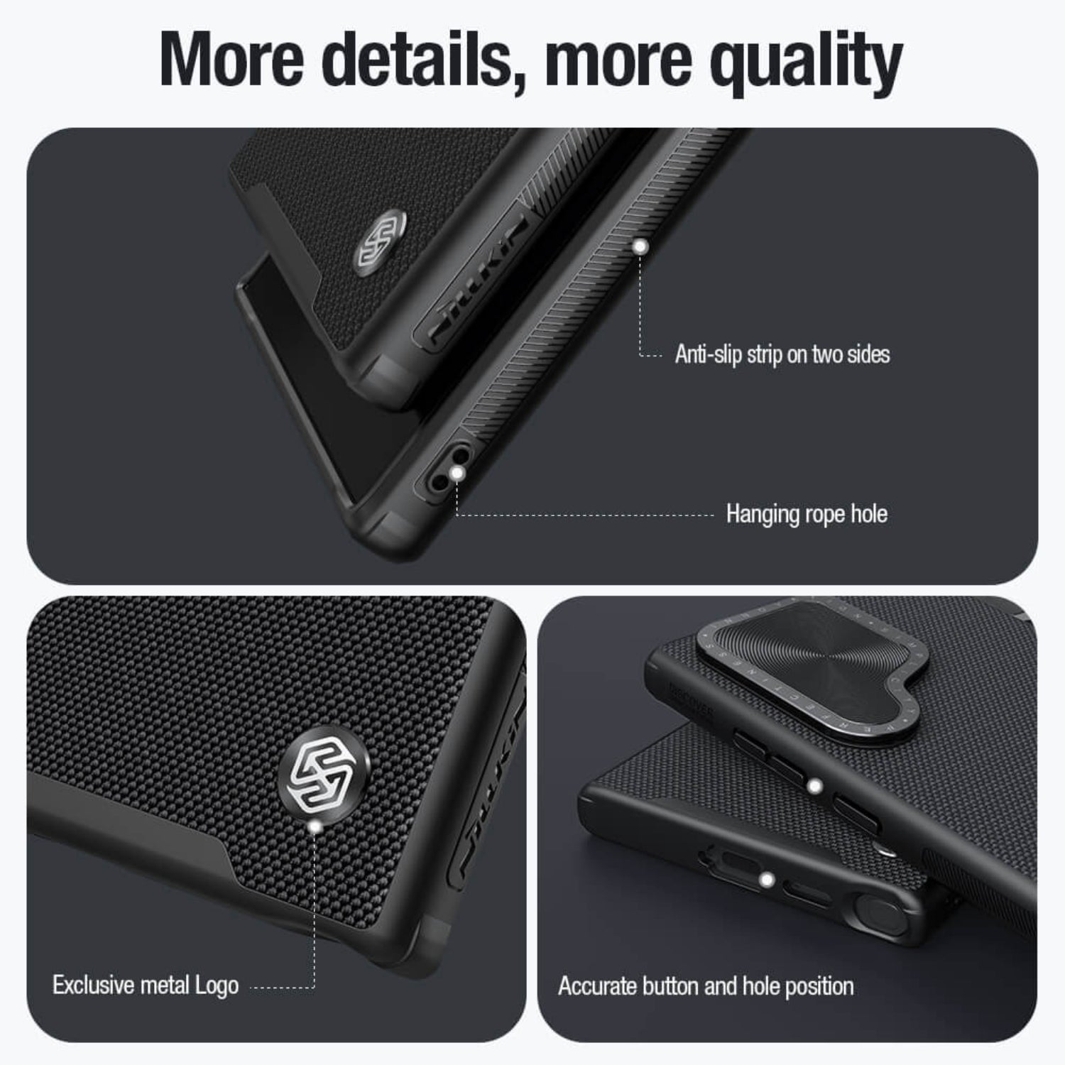 Case Nillkin Textured Drop Stand - Glalaxy S24 Ultra