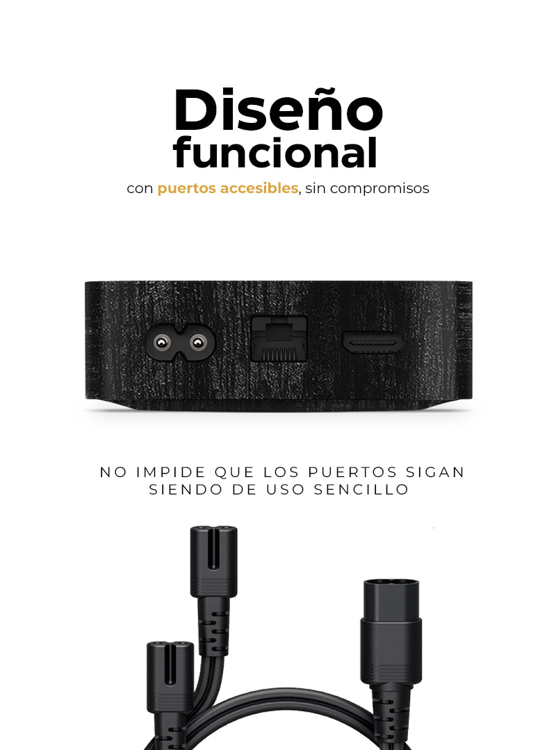 Skin Premium Dragón Nocturno Apple TV 4K - 3G + Control