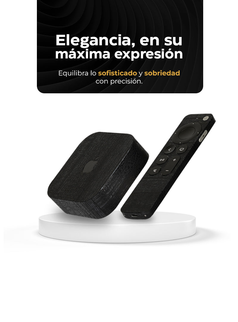 Skin Premium Dragón Nocturno Apple TV 4K - 3G + Control