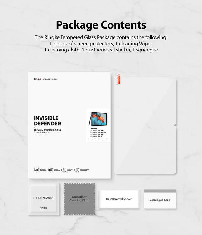 Protector de pantalla Defender Galaxy Tab S9 / S9 FE / S8 / S7