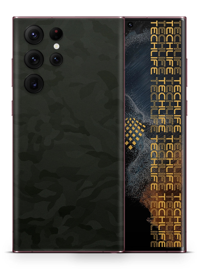 Skin Premium Camuflaje Comando Oscuro Samsung Galaxy S22 Ultra