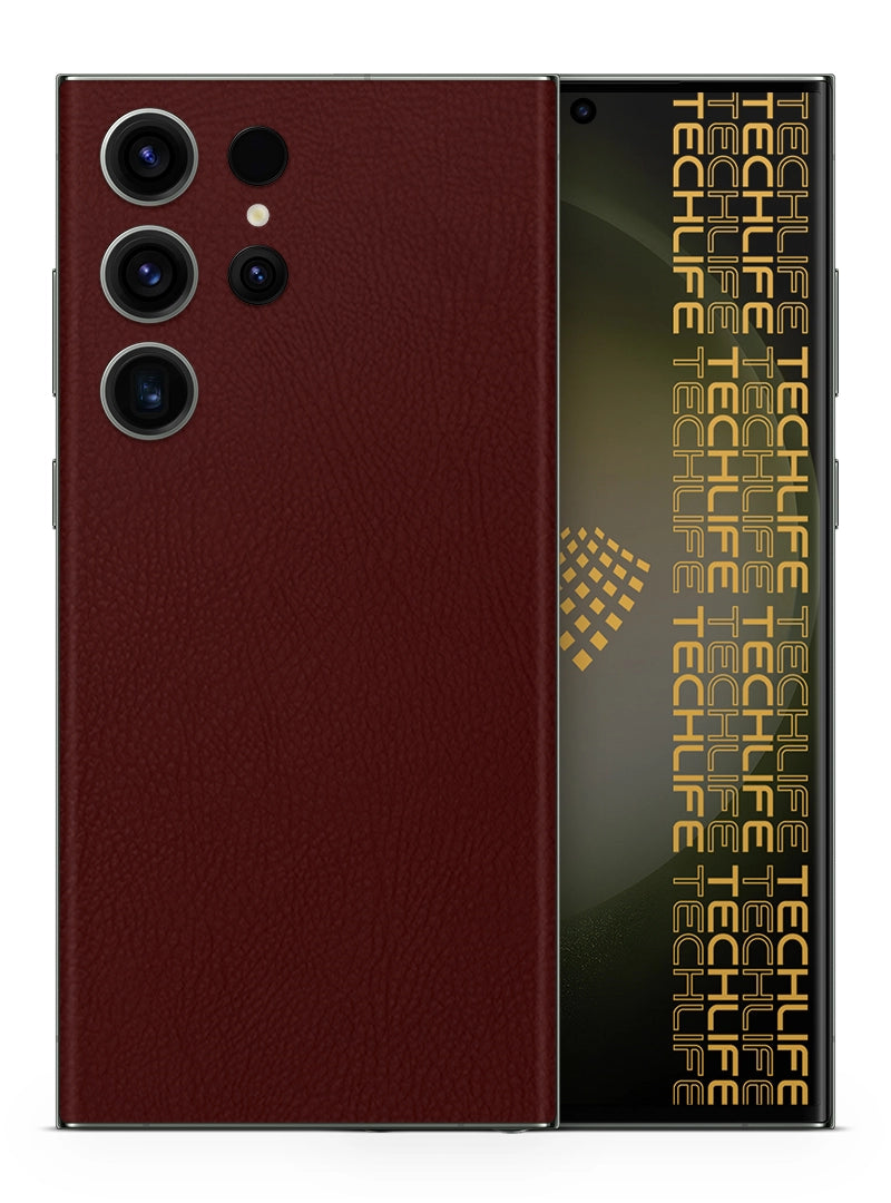 Skin Premium Cuero Merlot Galaxy S23 Ultra