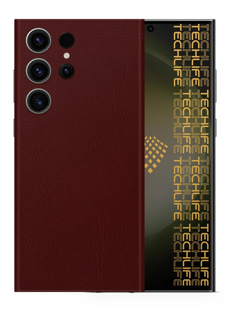 Skin Premium Cuero Merlot Galaxy S23 Ultra