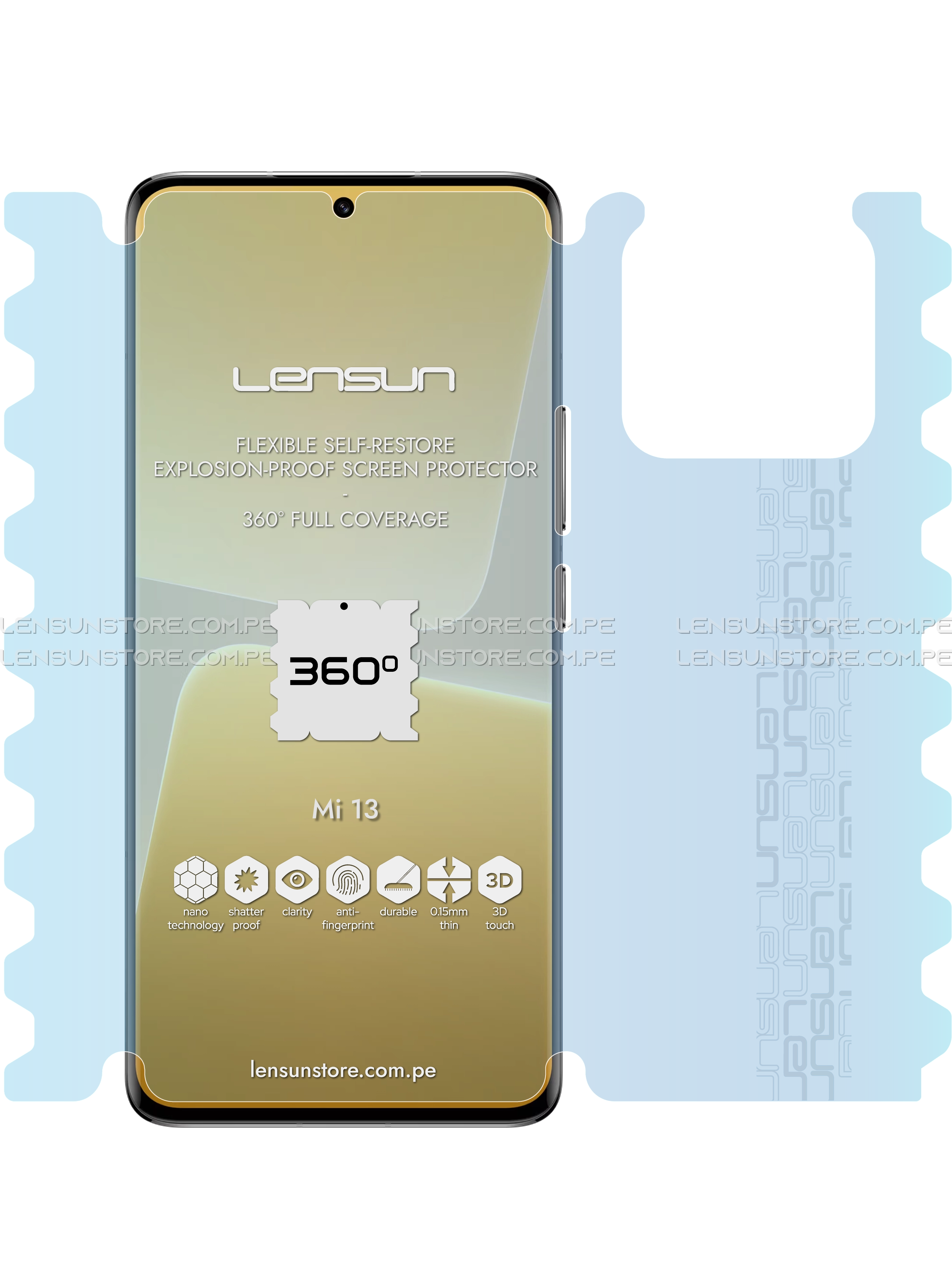 Lensun Protector 360° para Xiaomi Mi 13