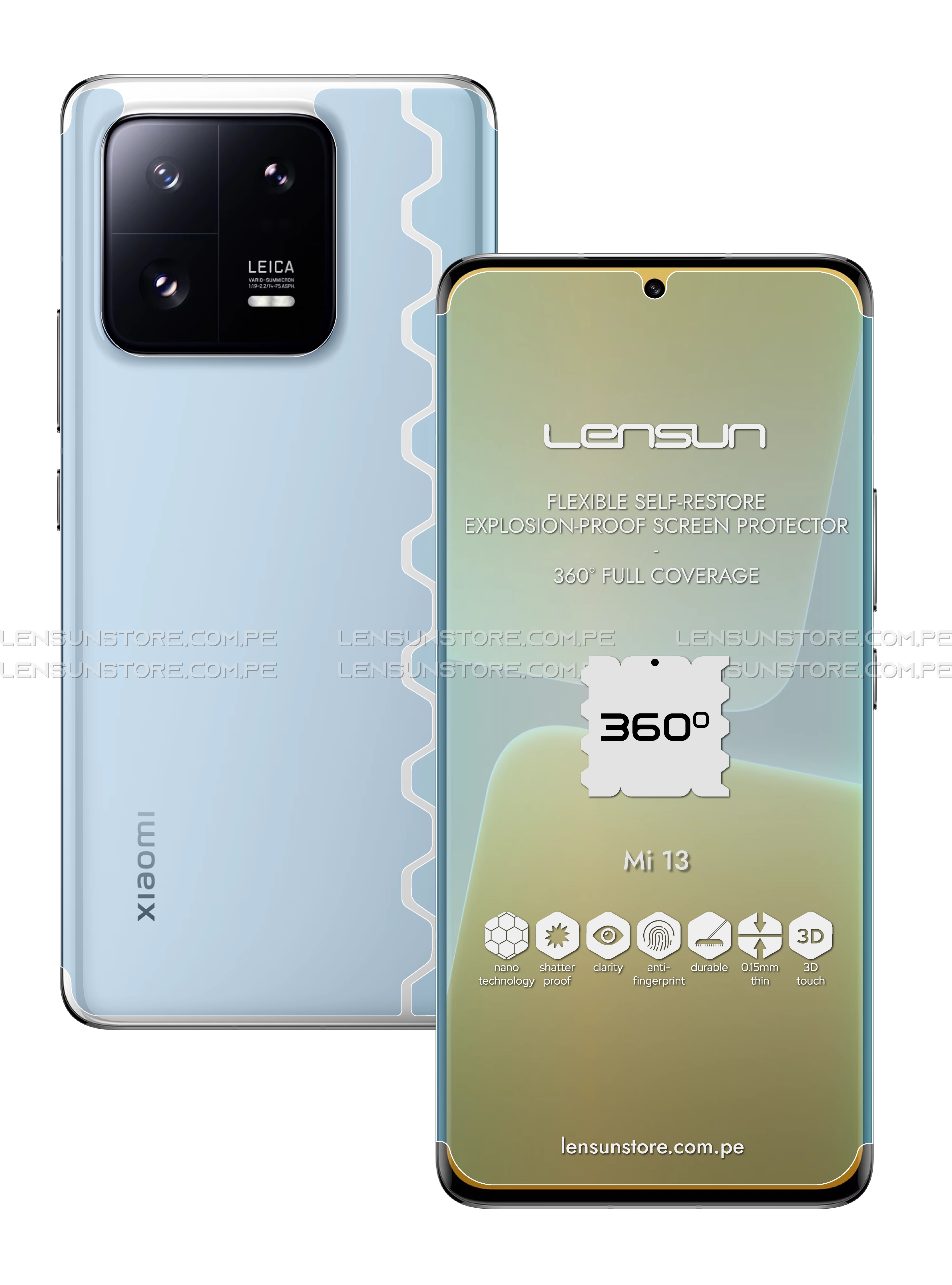 Lensun Protector 360° para Xiaomi Mi 13