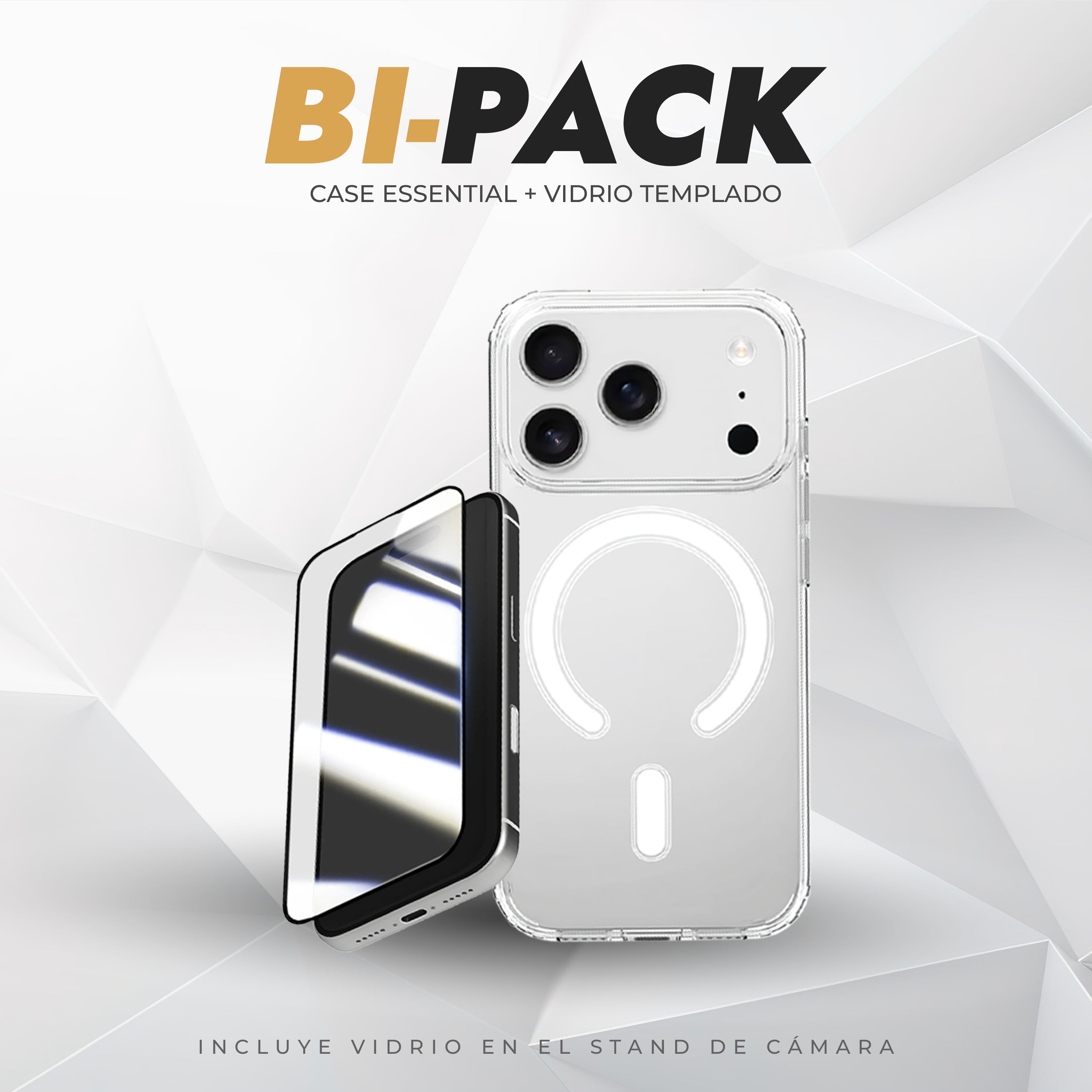Bipack Case Essential 2.0 (Mag) + Vidrio Templado 17 Pro Max