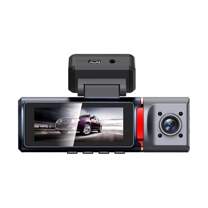 Cámara para Auto DashCam 3 Cámaras WIFI 4K + App + SD 64GB