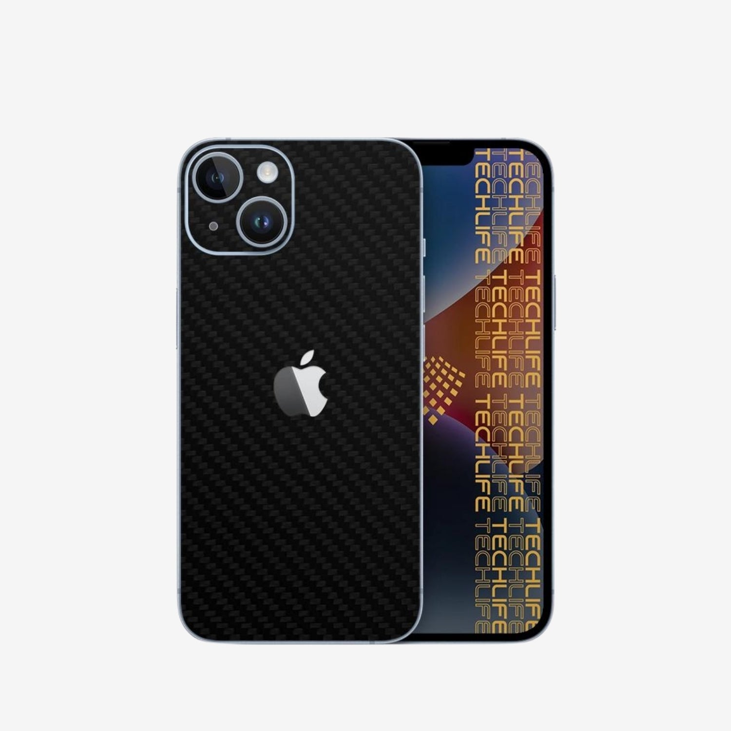 Skin Black 3D Carbon para iPhone 13 mini