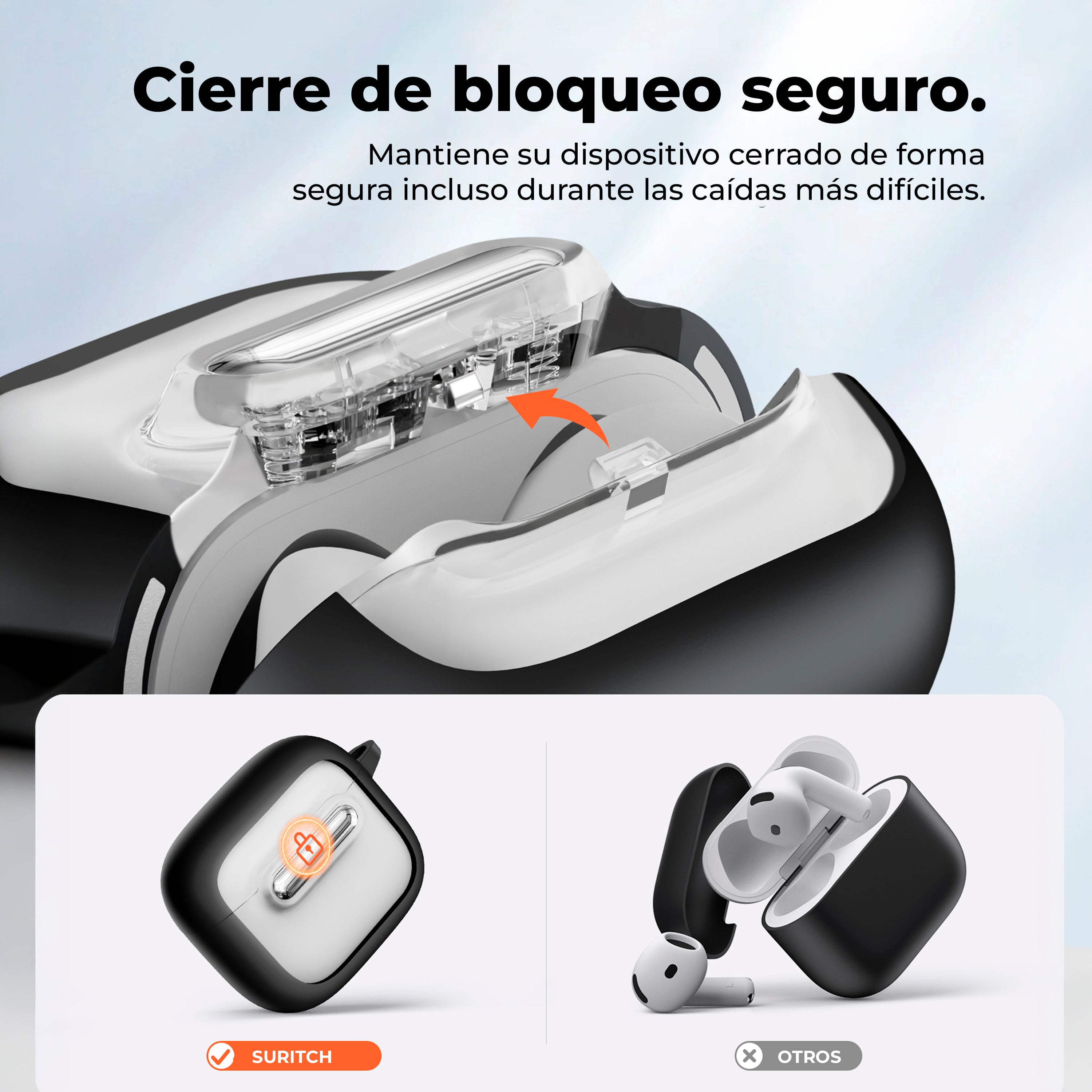 Case Suritch Bumper + Kit de Limpieza - AirPods 4