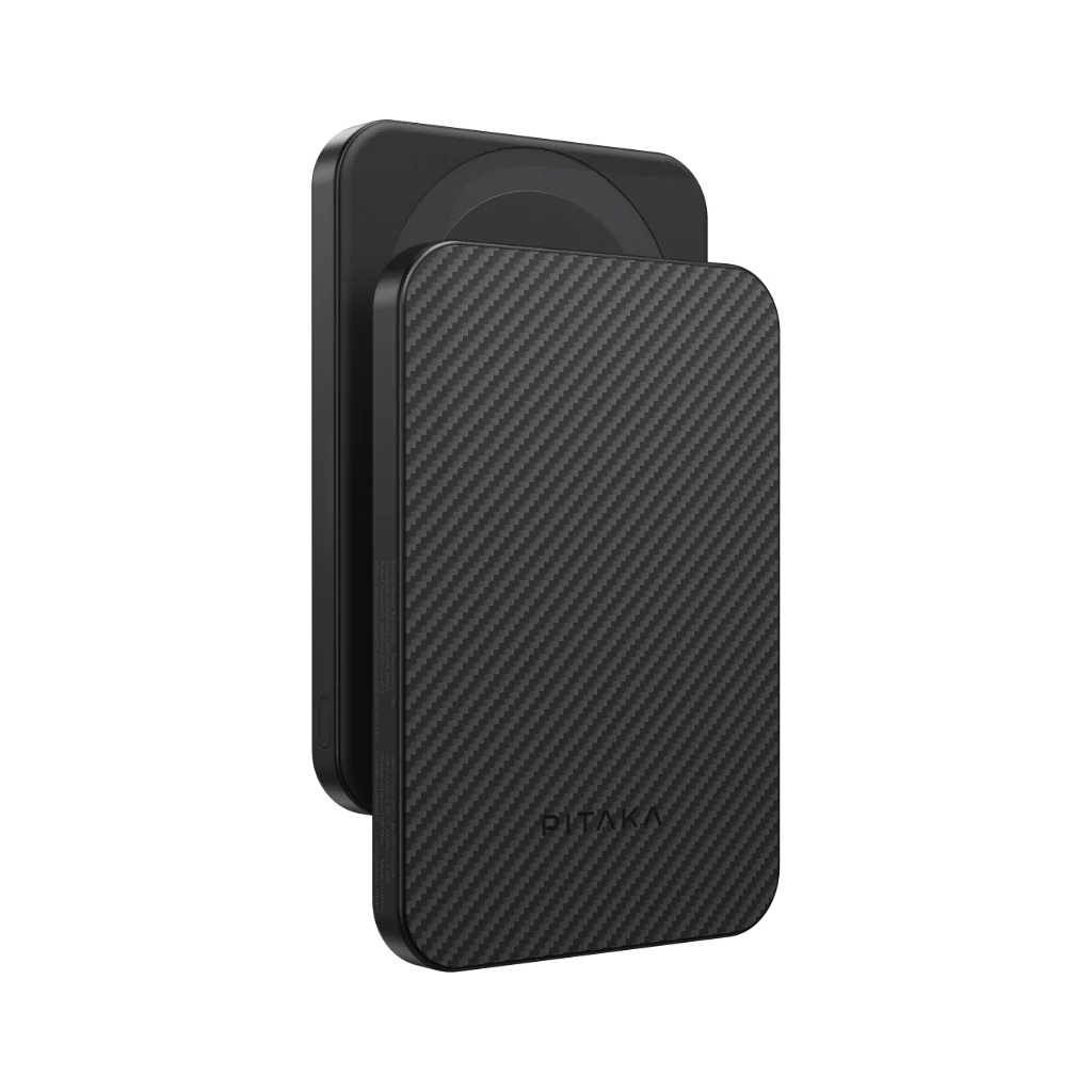 Powerbank Pitaka Batería Portatil Qi2  15w - Fibra Aramida Premium