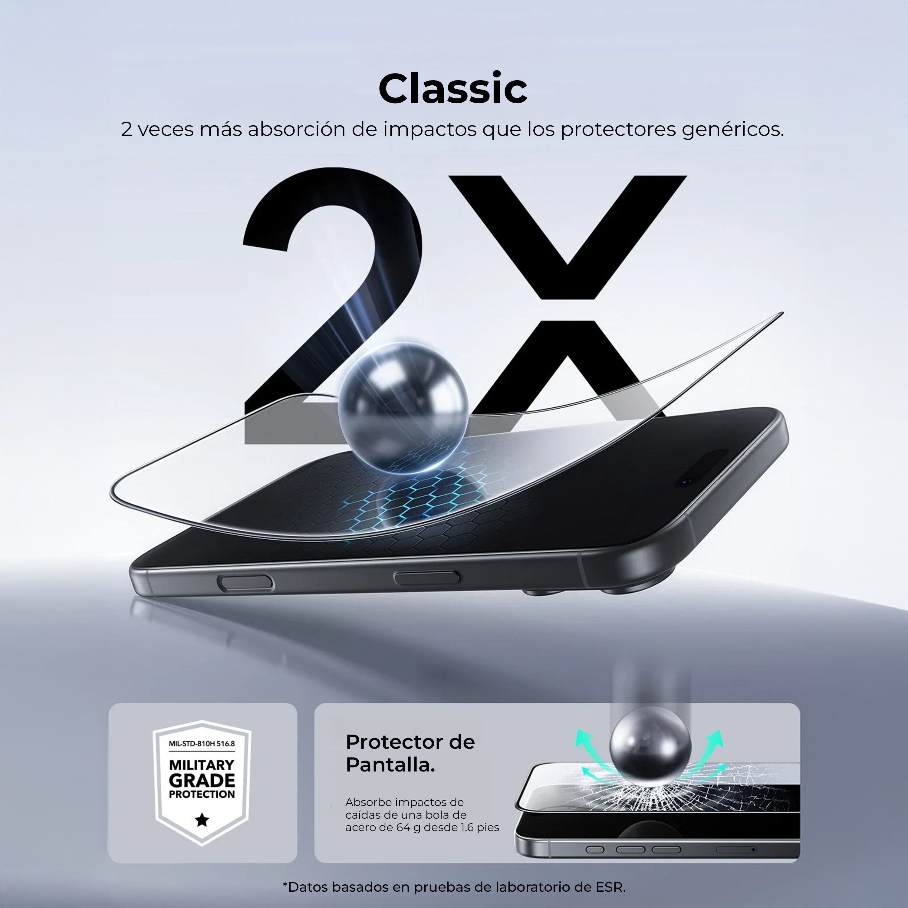 Bipack Classic Hybrid (Camera Control) + Tempered Glass iPhone 17 Pro Max
