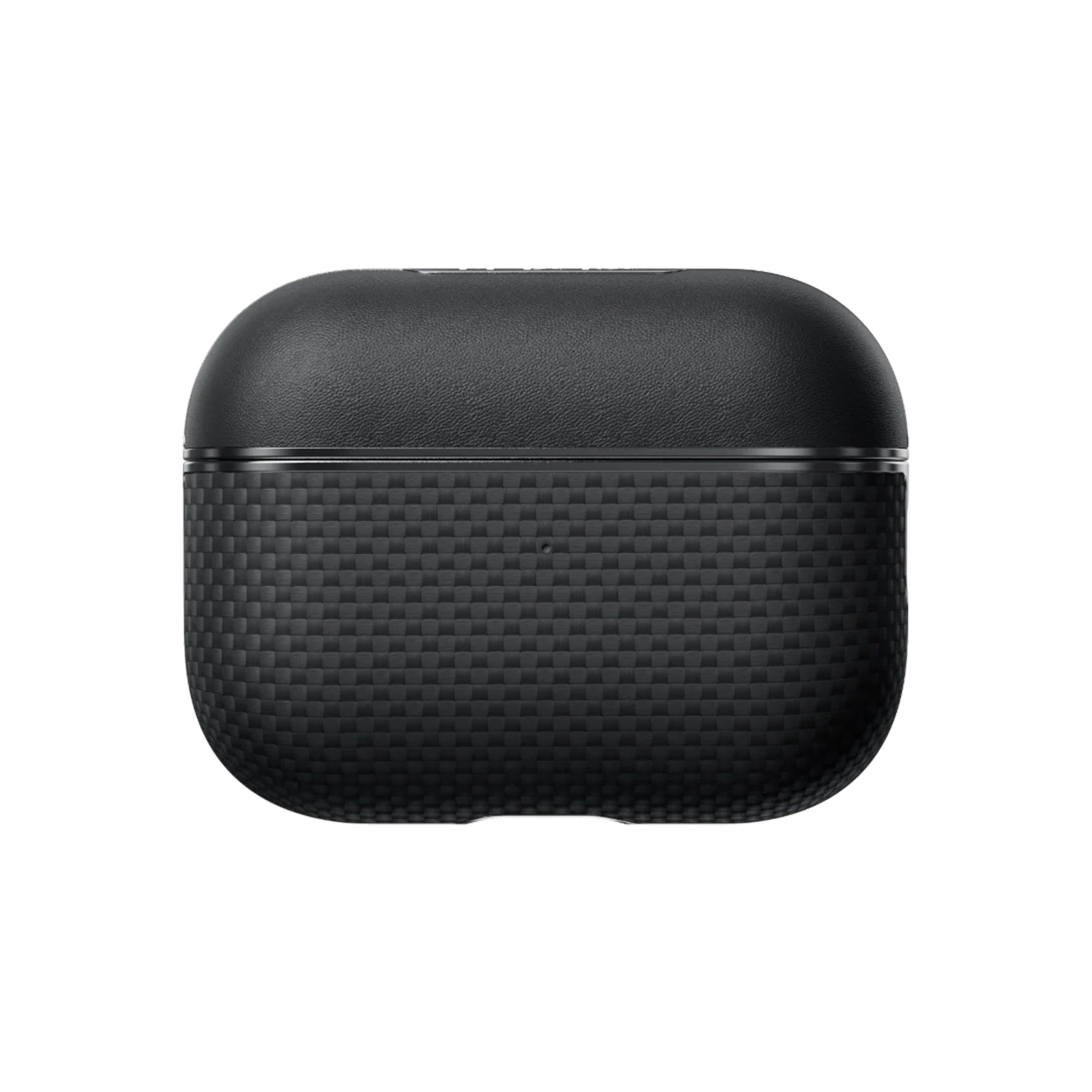 Case Pitaka Fibra Aramida Airpods Pro 3 - 1500D Black/Grey (Plain) ( Magsafe )