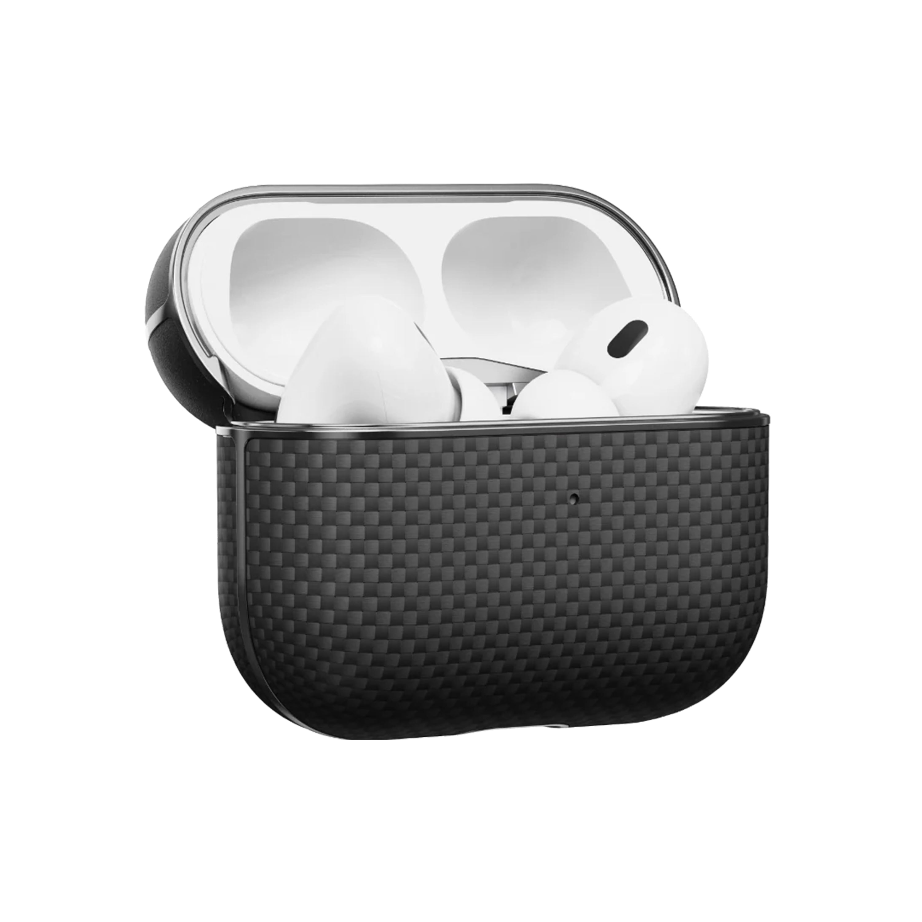 Case Pitaka Fibra Aramida Airpods Pro 3 - 1500D Black/Grey (Plain) ( Magsafe )