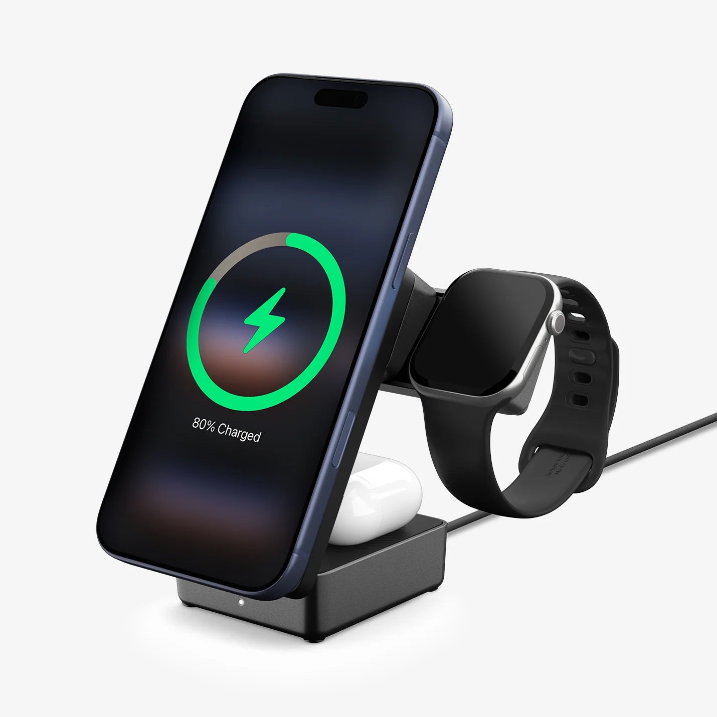 Cargador Stand Essential / Qi2.2 - Spigen 3 en 1 - 25W