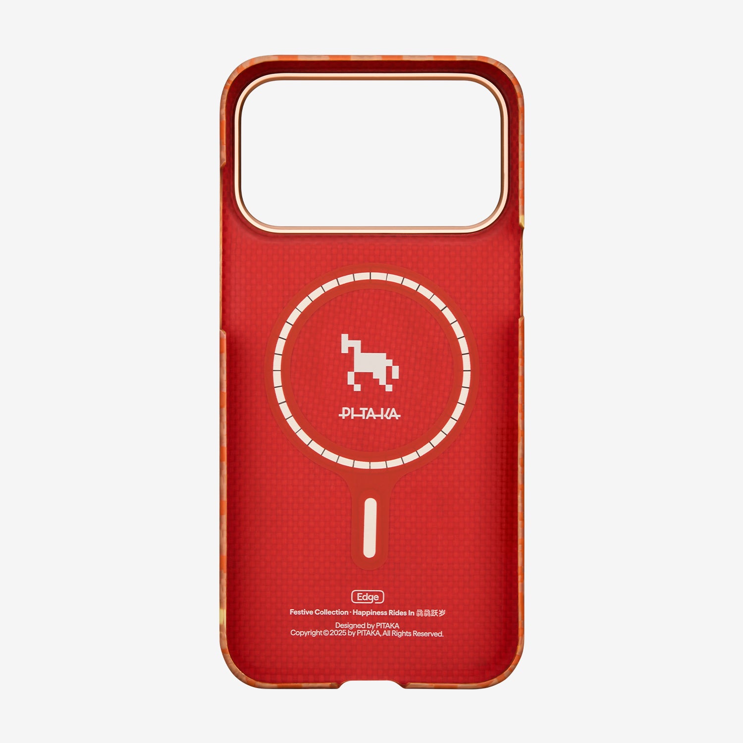 Case Pitaka Aramid Edge para iPhone 17 Pro Max - Happiness Rides (PitaTap™)