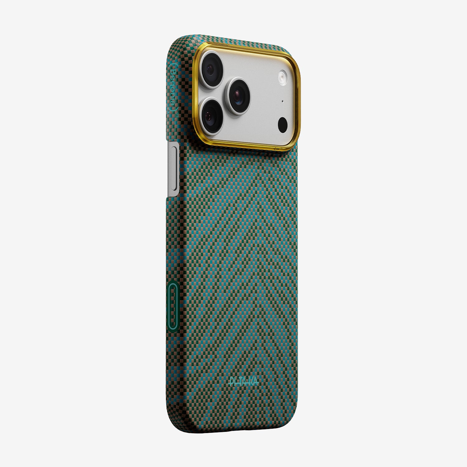 Case Pitaka Aramid Edge para iPhone 17 Pro - Dive Green (PitaTap™)
