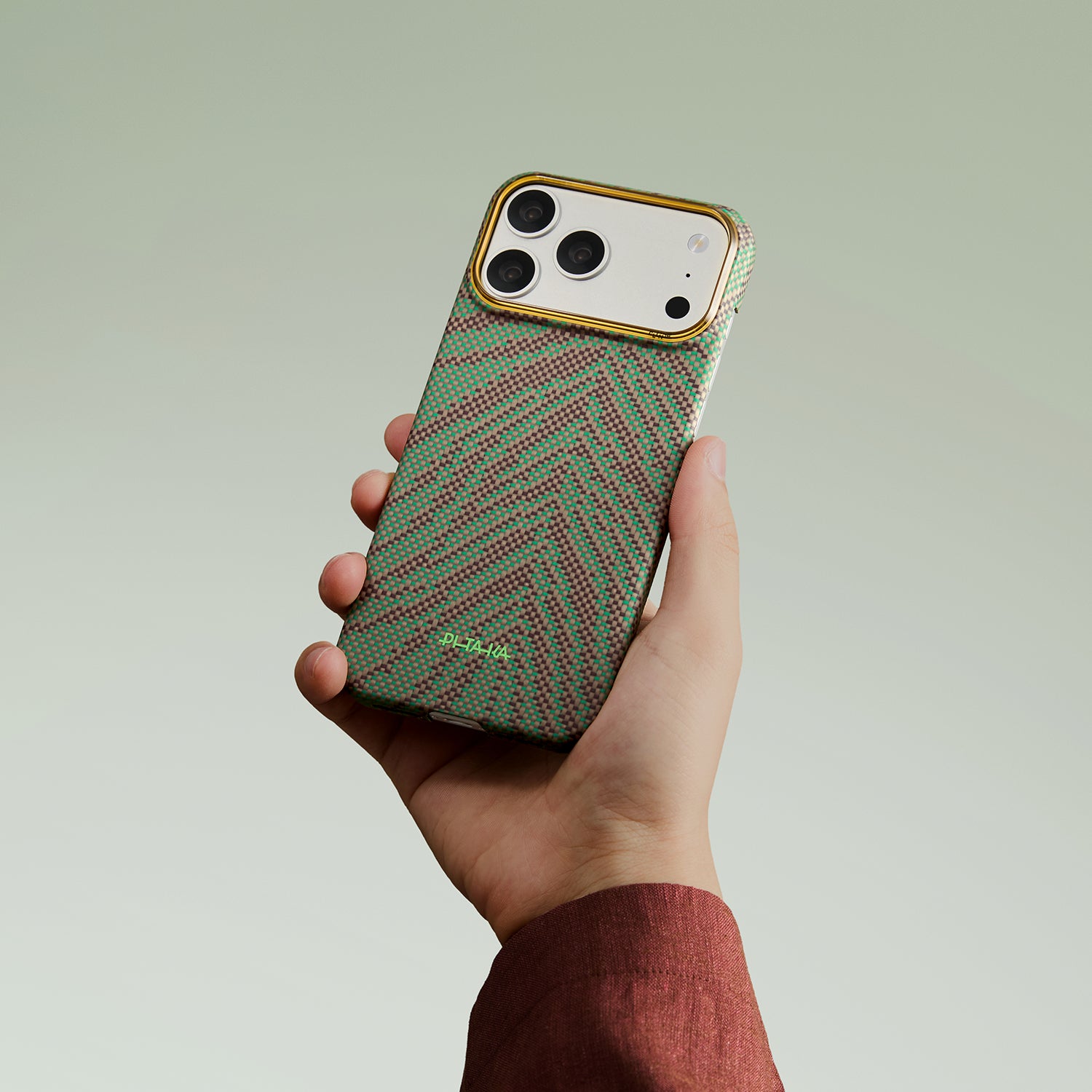 Case Pitaka Aramid Edge para iPhone 17 Pro - Sprout Surge (PitaTap™)