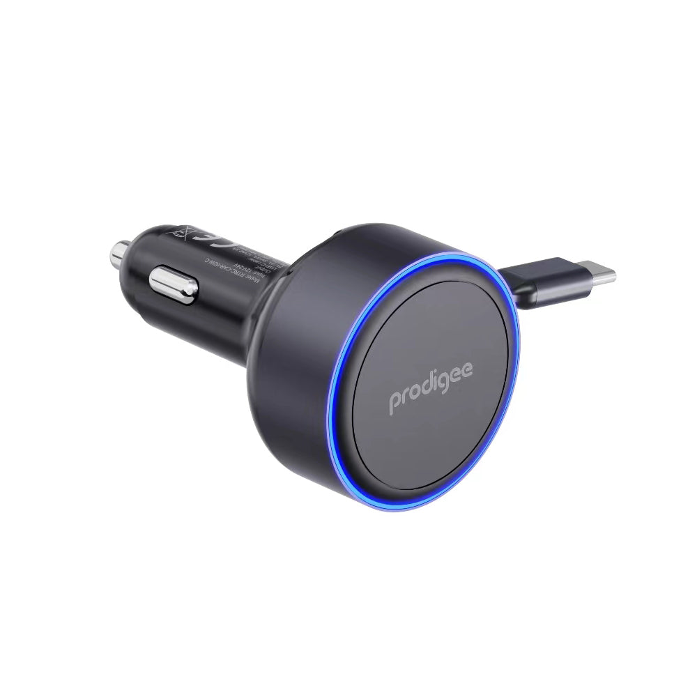 Prodigee - Cargador de auto Energee Retract-It 60W  - Tipo C