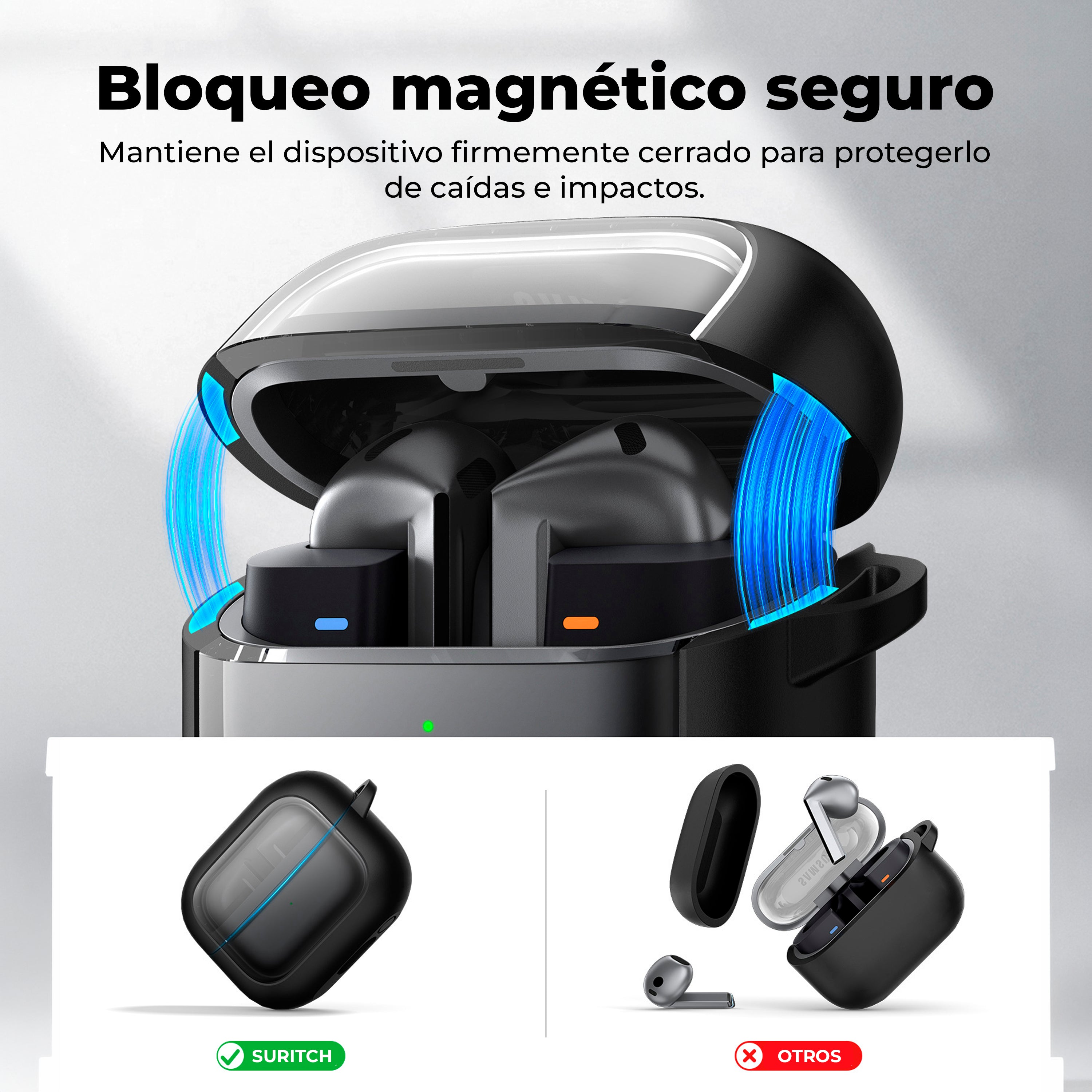 Case Suritch Bumper + Kit de Limpieza - Galaxy Buds 3