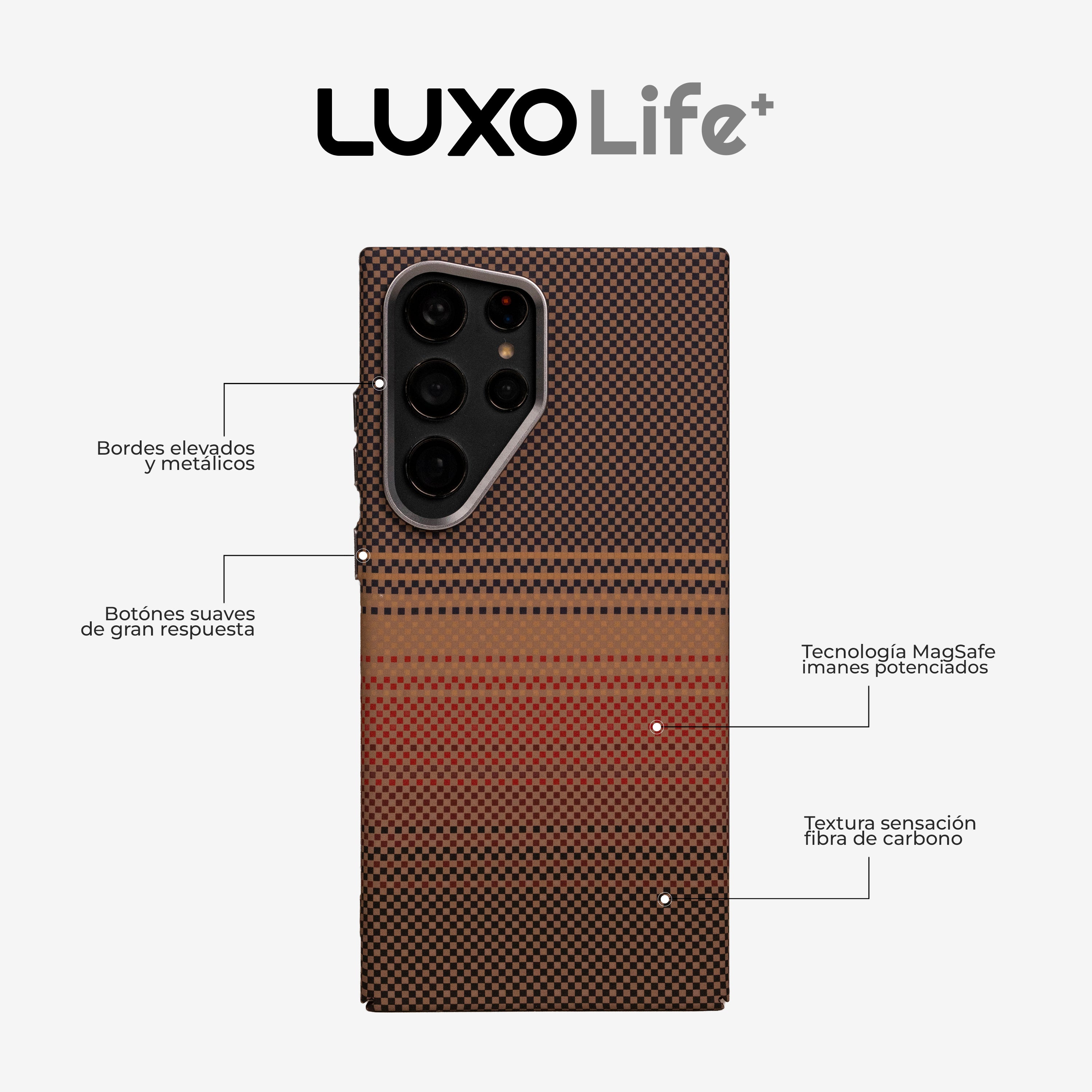 Case Ultra Delgado con Diseño Fibra de Carbono para Galaxy S23 Ultra