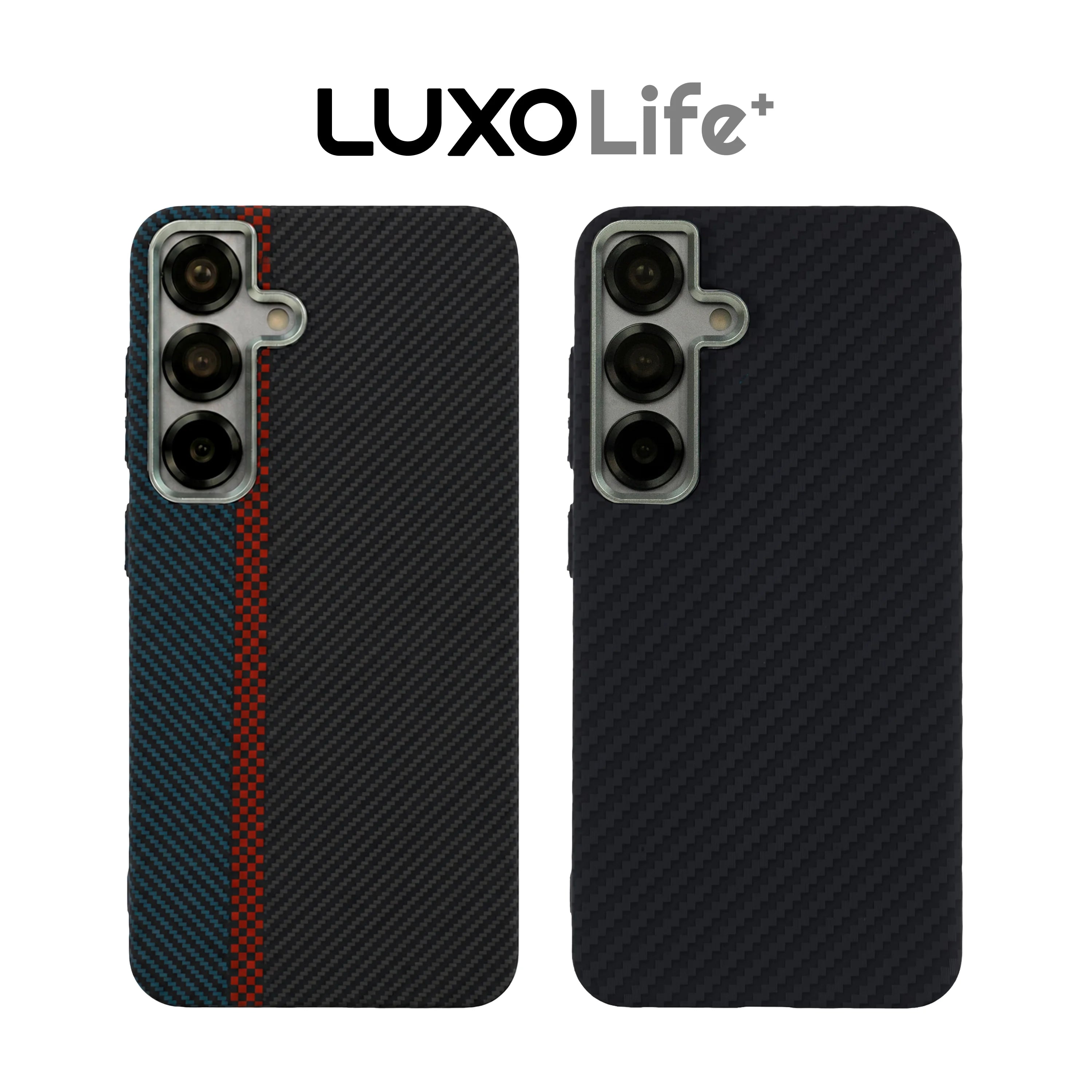 Case Ultra Delgado con Diseño Fibra de Carbono - Galaxy S25 Plus (Negro)
