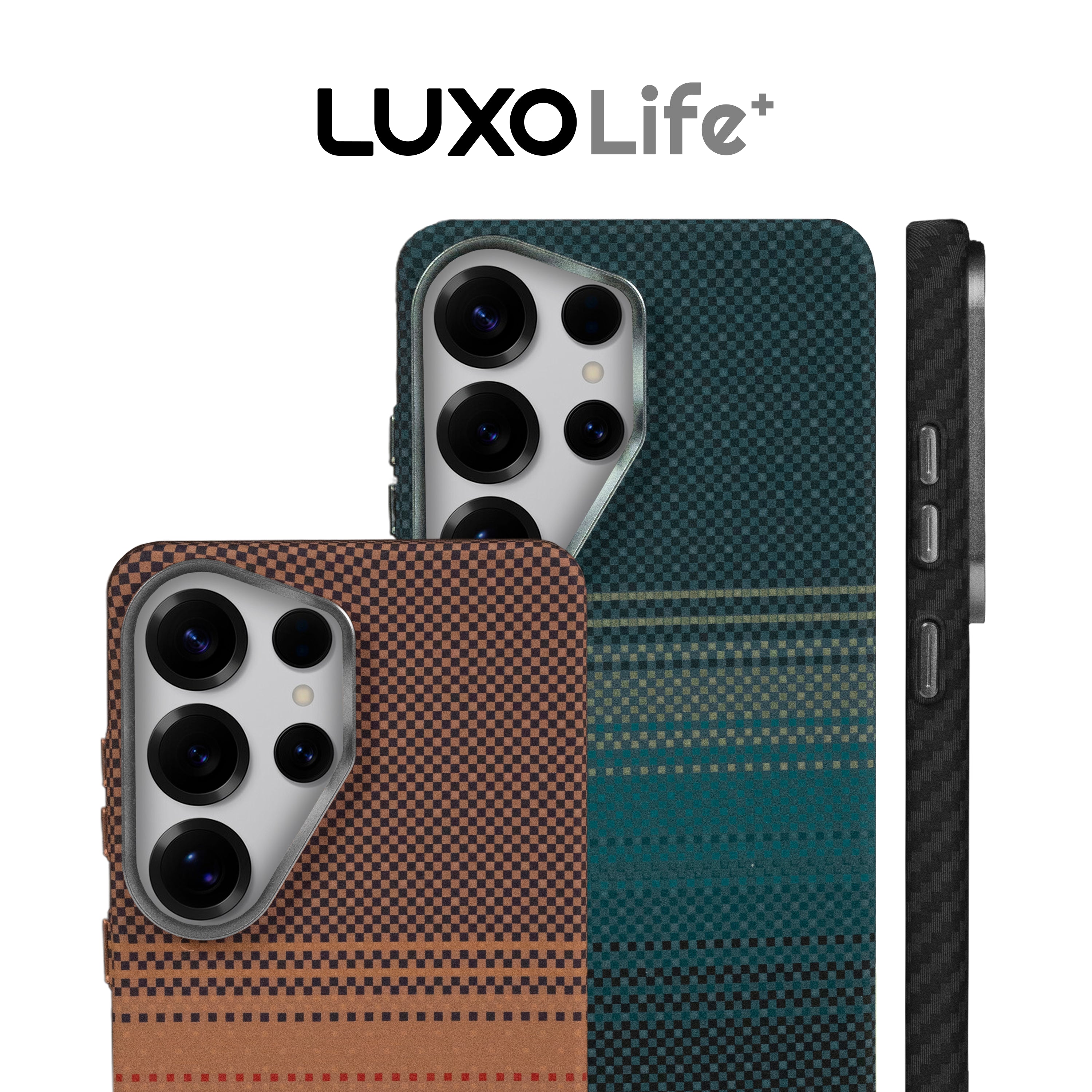 Case Ultra Delgado con Diseño Fibra de Carbono para Galaxy S25 Ultra