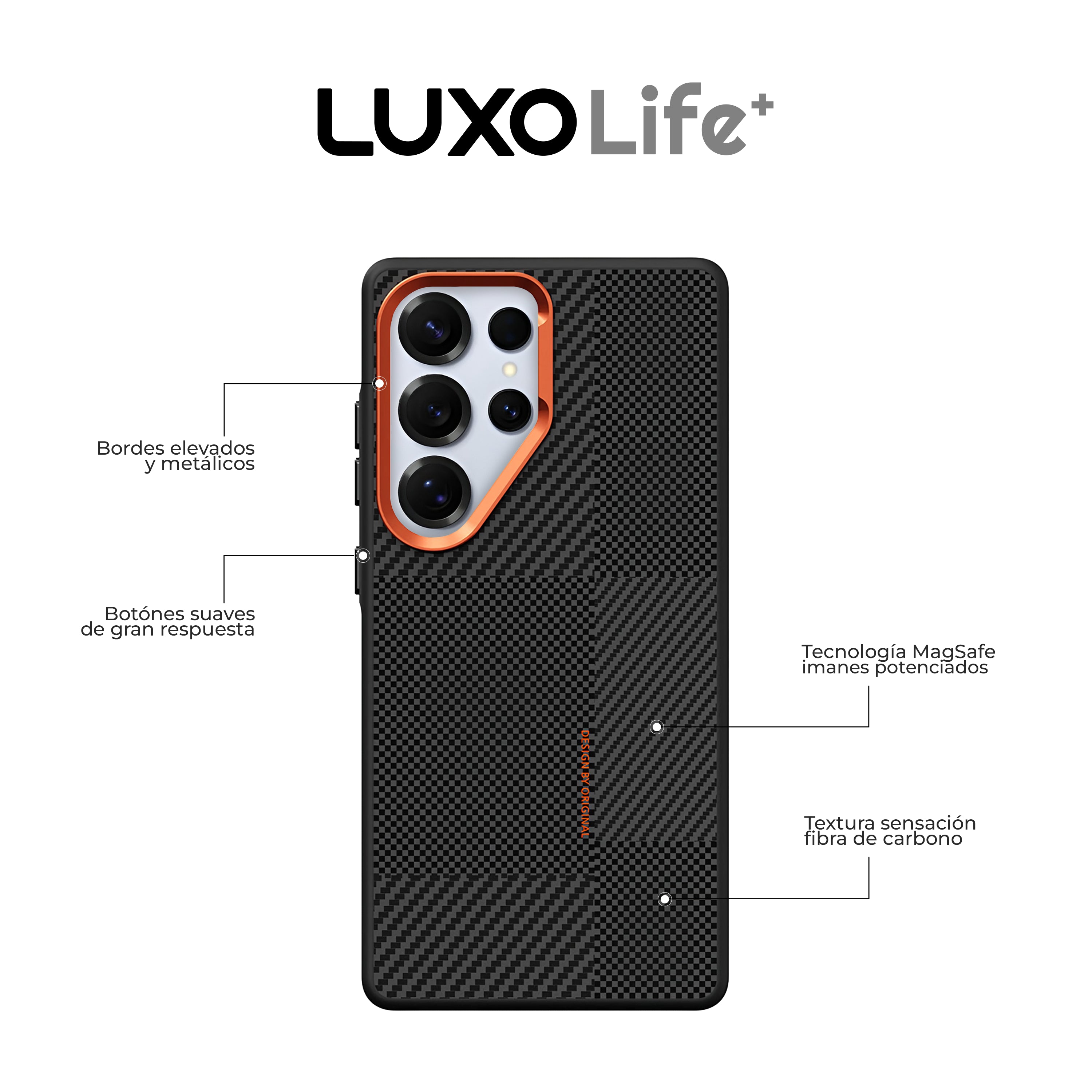 Case con Diseño Fibra de Carbono (MagSafe) - Galaxy S25 Ultra