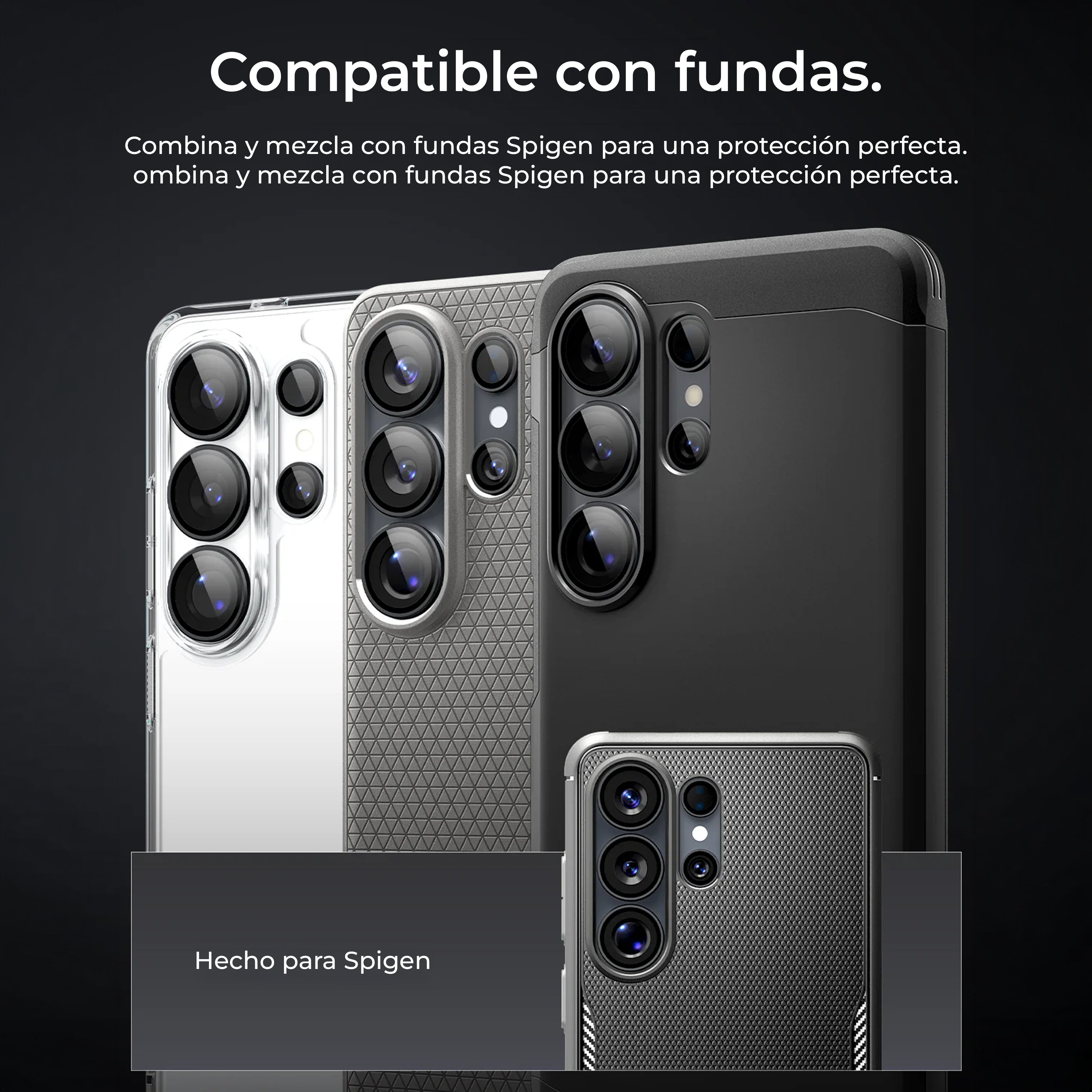 Protector de Cámara Spigen Optik Pro EZ Fit (2 UND.) - Galaxy S26 Ultra