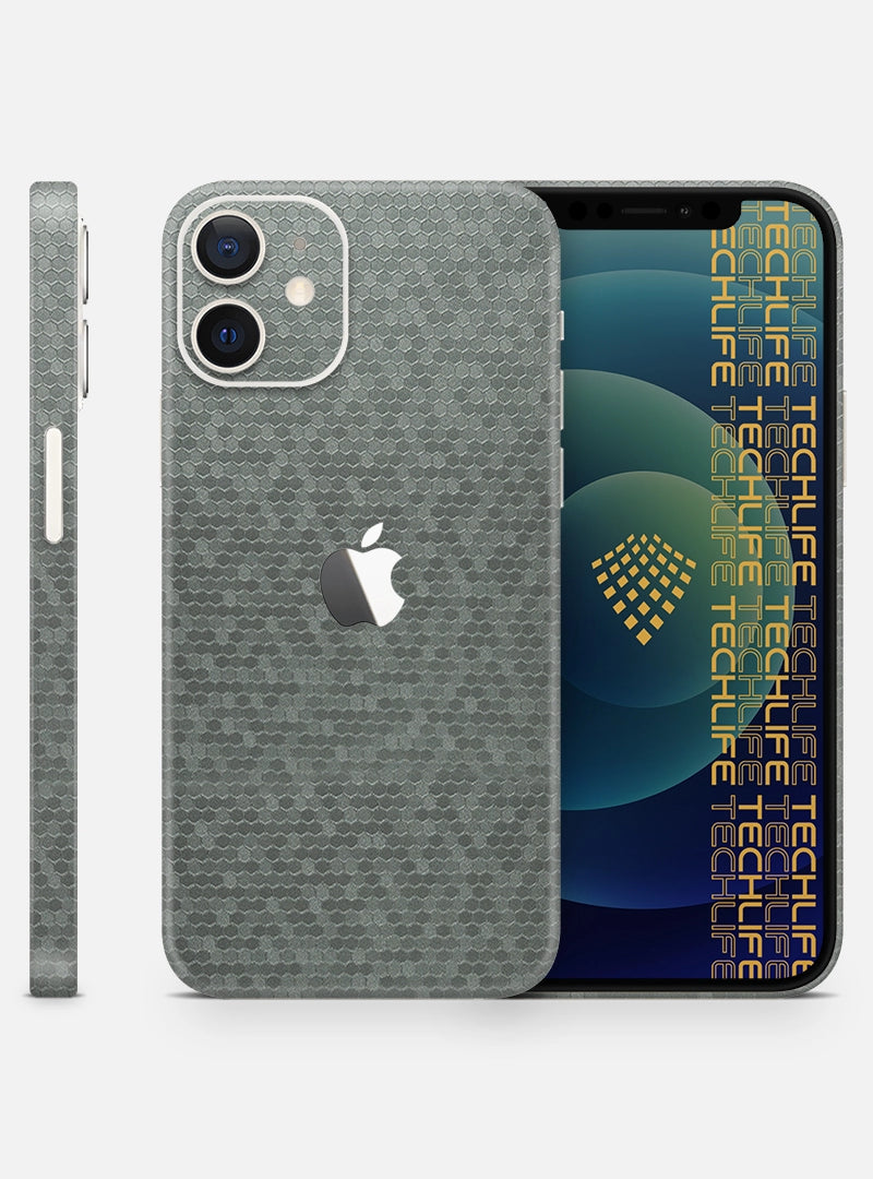 Skin Premium Titanium 3D Honeycomb para iPhone 12