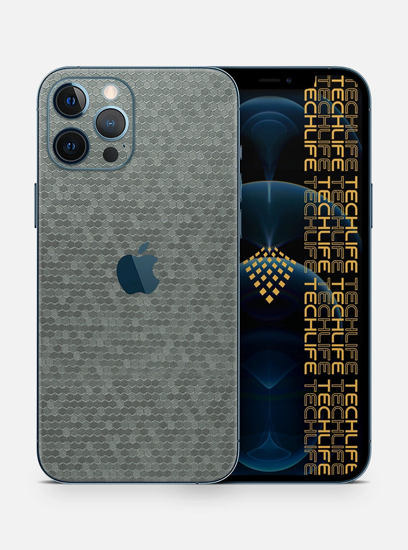 Skin Premium Titanium 3D Honeycomb para iPhone 12 Pro Max