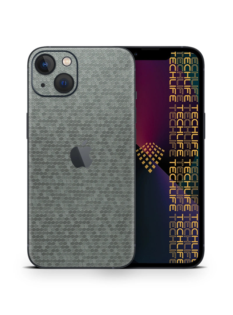 Skin Premium Titanium 3D Honeycomb para iPhone 13 mini