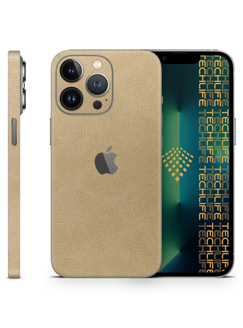 Skin Premium Cuero Esencia Marfil iPhone 13 Pro