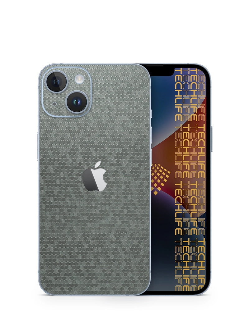 Skin Premium Panal de Abeja Titanium 3D iPhone 14