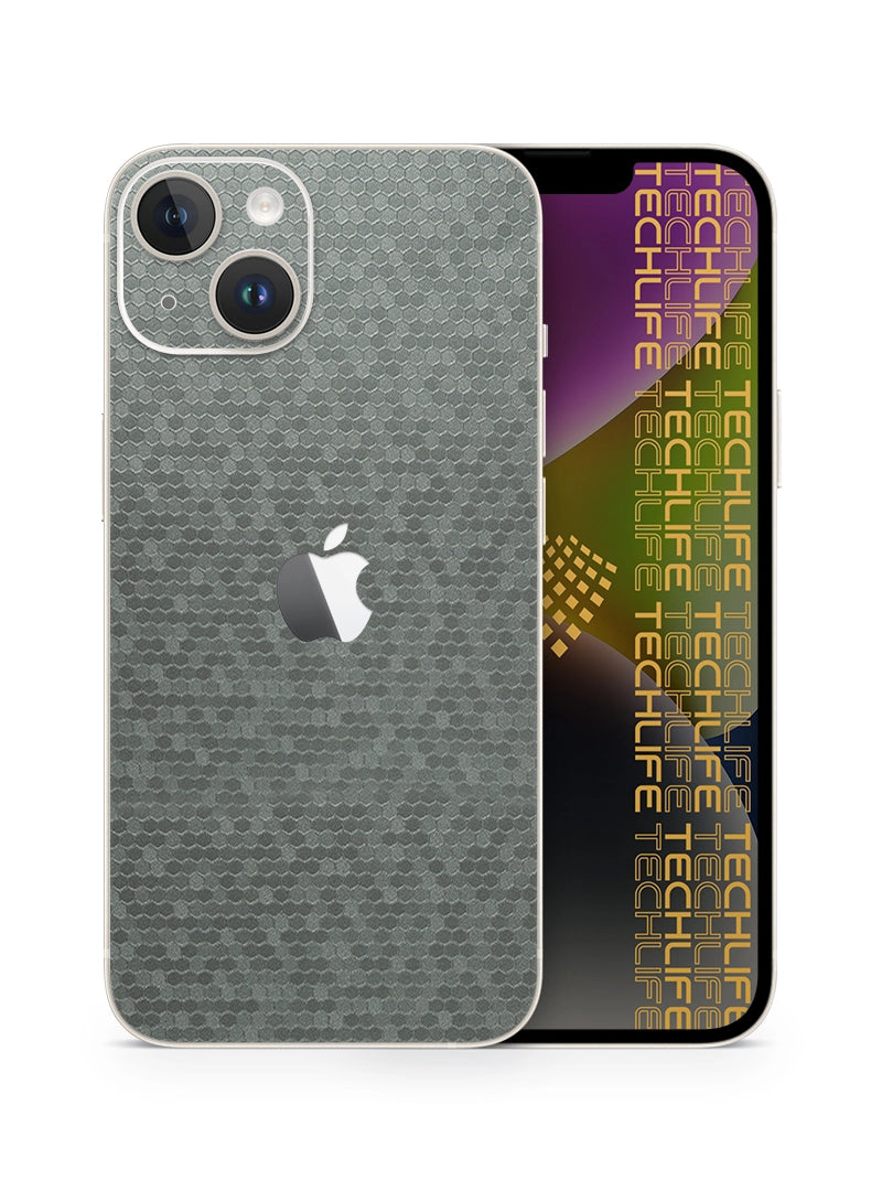 Skin Premium Panal de Abeja Titanium 3D iPhone 14 Plus