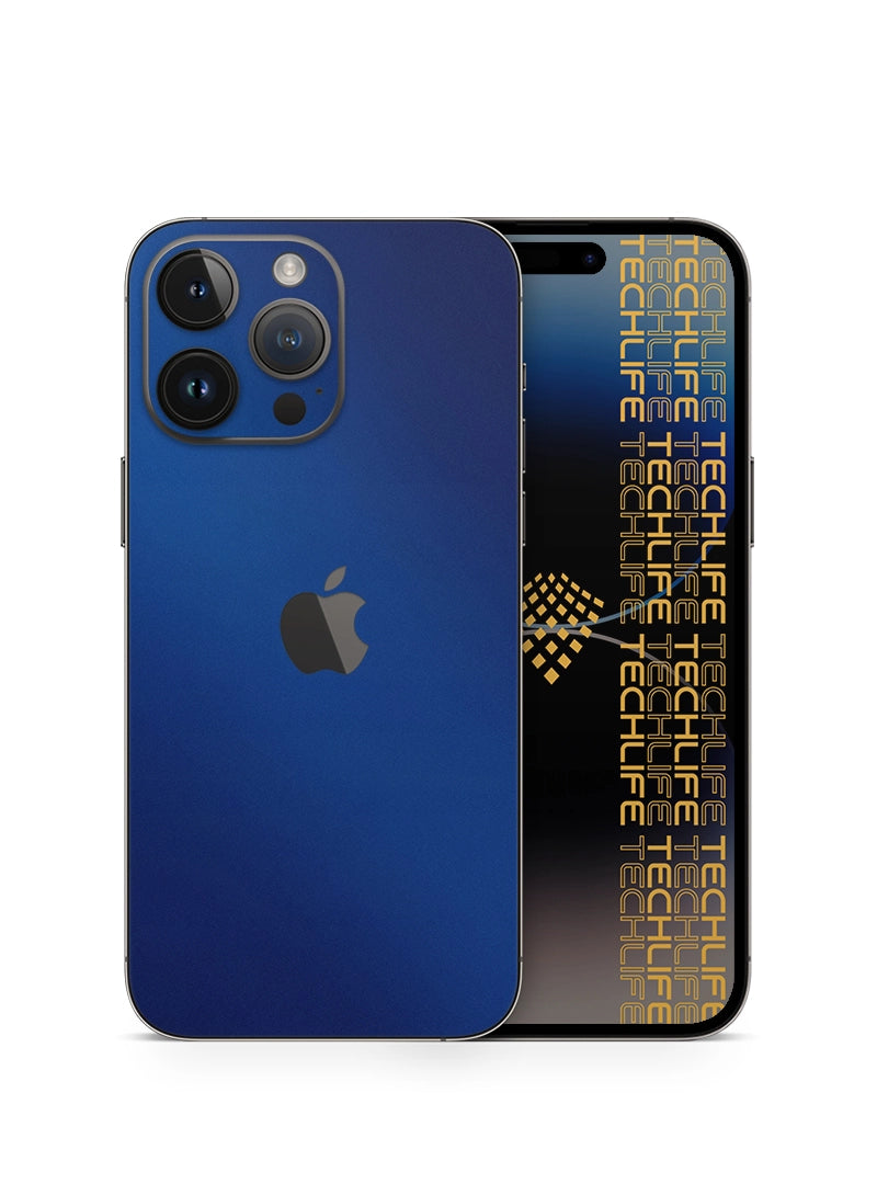 Skin Silver Azul Metálico iPhone 14 Pro