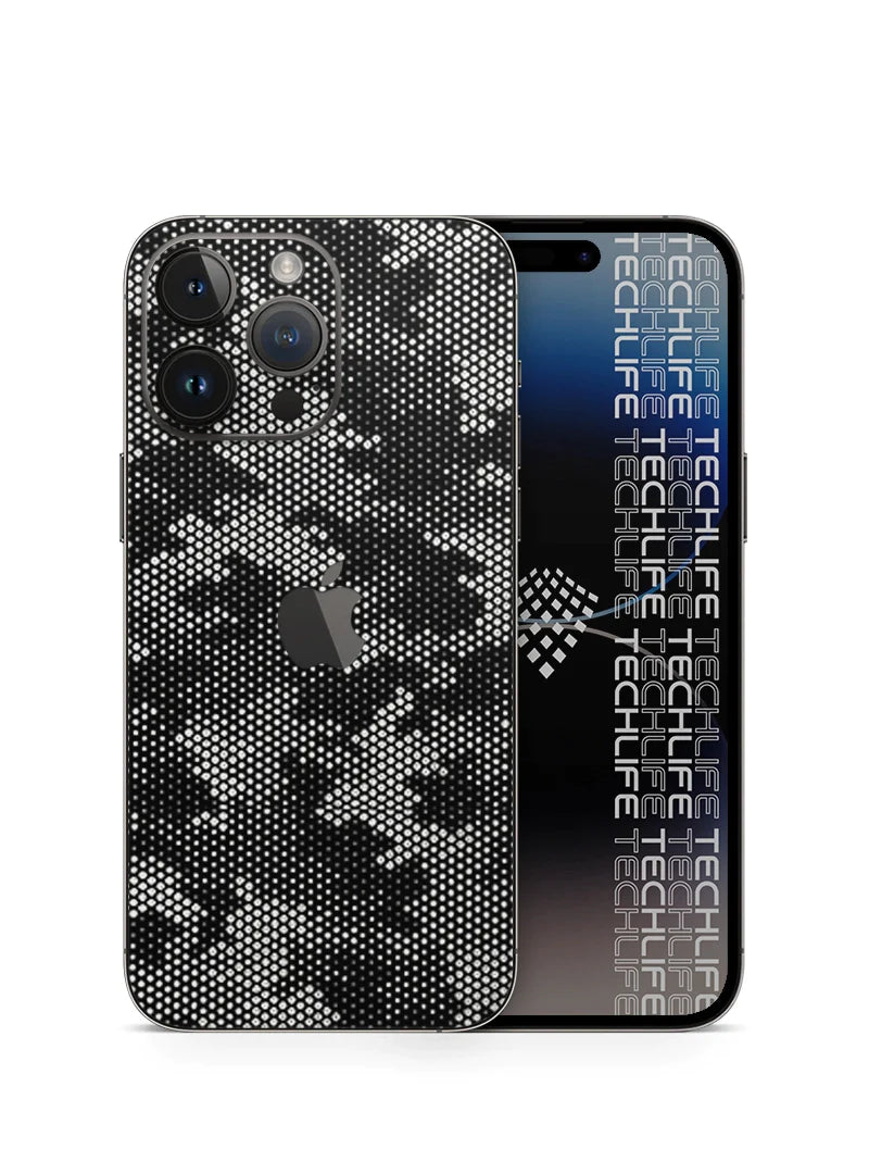 Skin Silver Camuflado Pixel iPhone 15 Pro