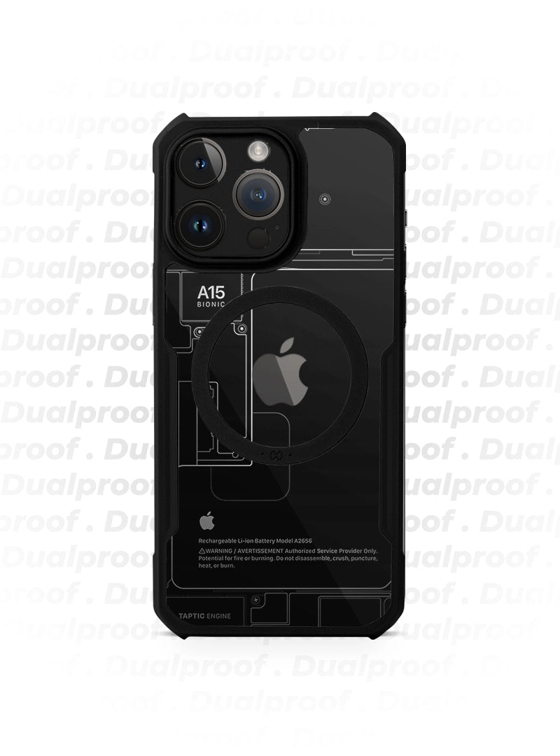 Case Antishock Dualproof iPhone 14 Pro - Fantasma Oscuro