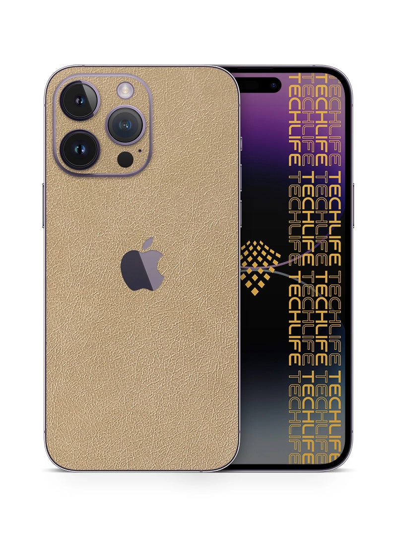 Skin Premium Cuero Esencia Marfil iPhone 14 Pro Max