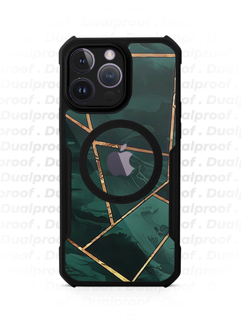 Case Antishock Dualproof iPhone 14 Pro Max - Escencia Esmeralda