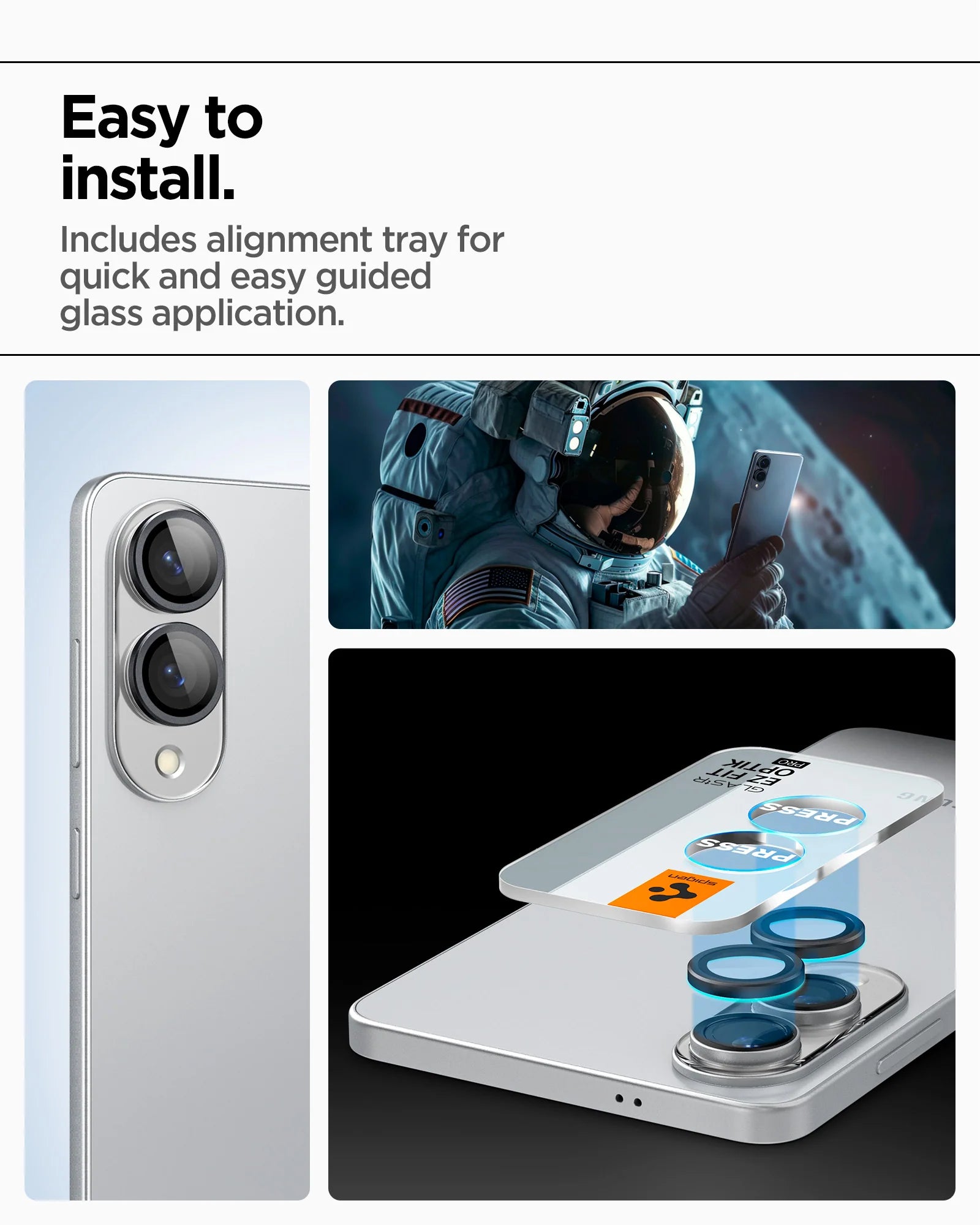 Protector de Cámaras Optik Pro EZ Fit - Galaxy S25 Edge